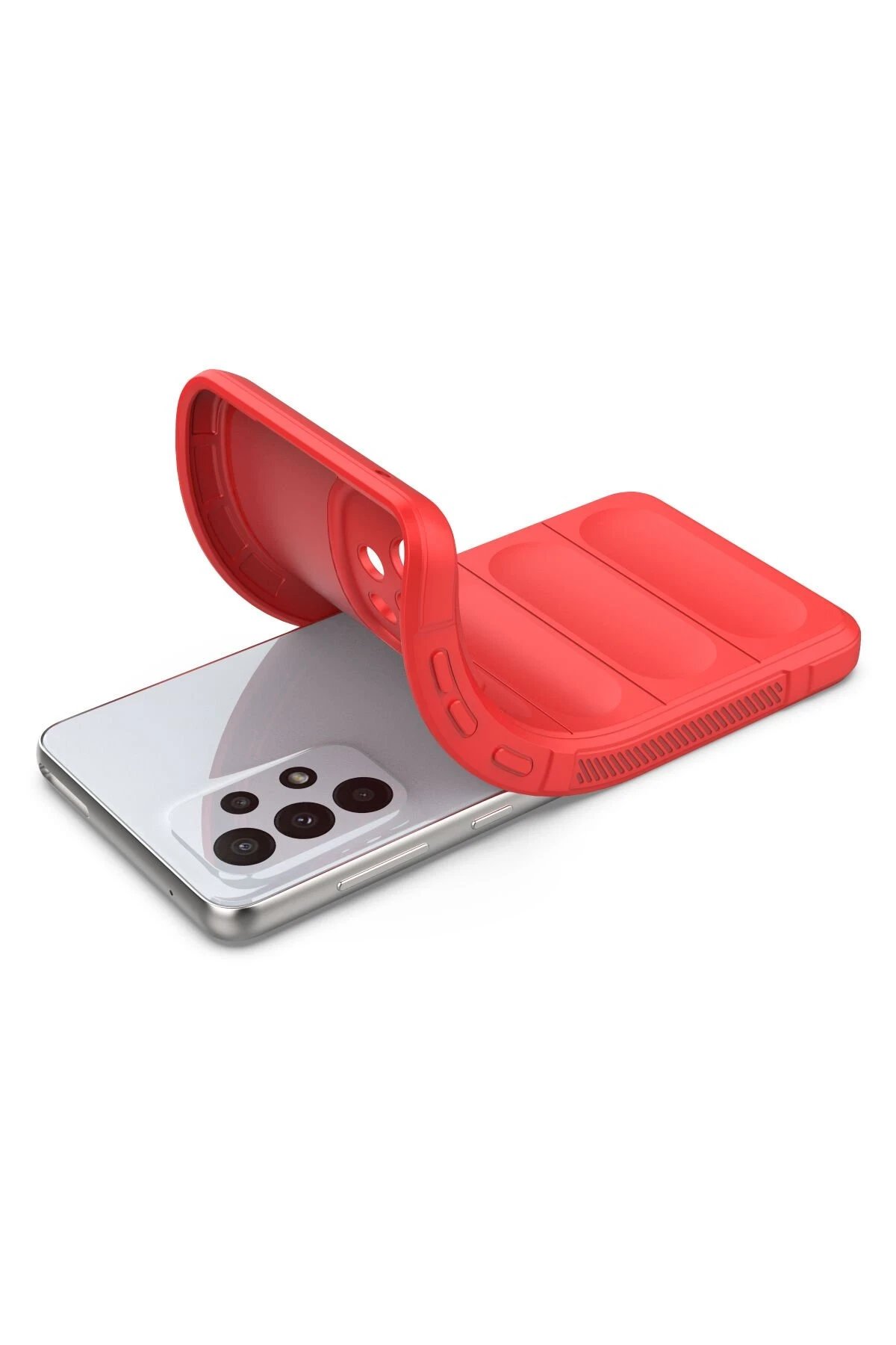 Newface Samsung Galaxy A33 5G Kılıf Optimum Silikon - Kırmızı