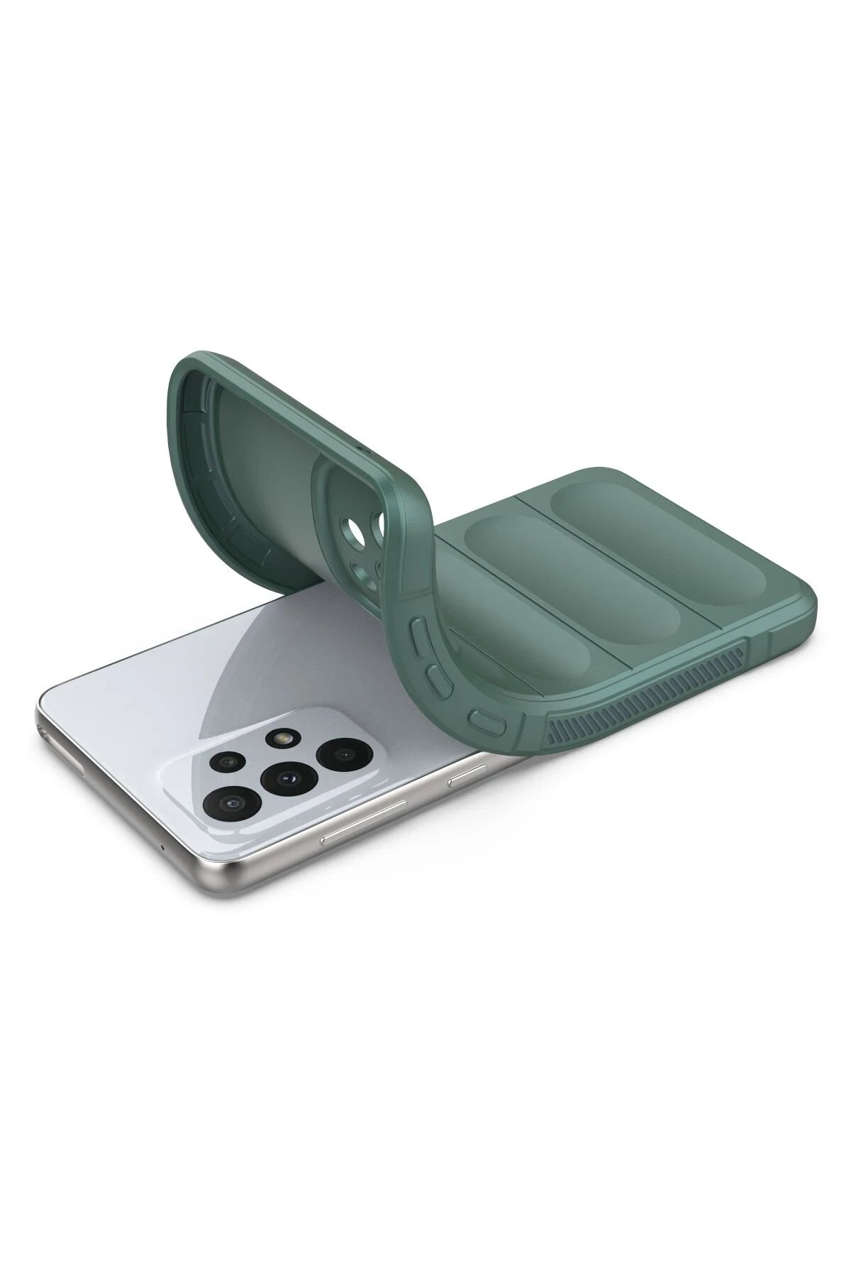 Newface Samsung Galaxy A33 5G Kılıf Optimum Silikon - Koyu Yeşil