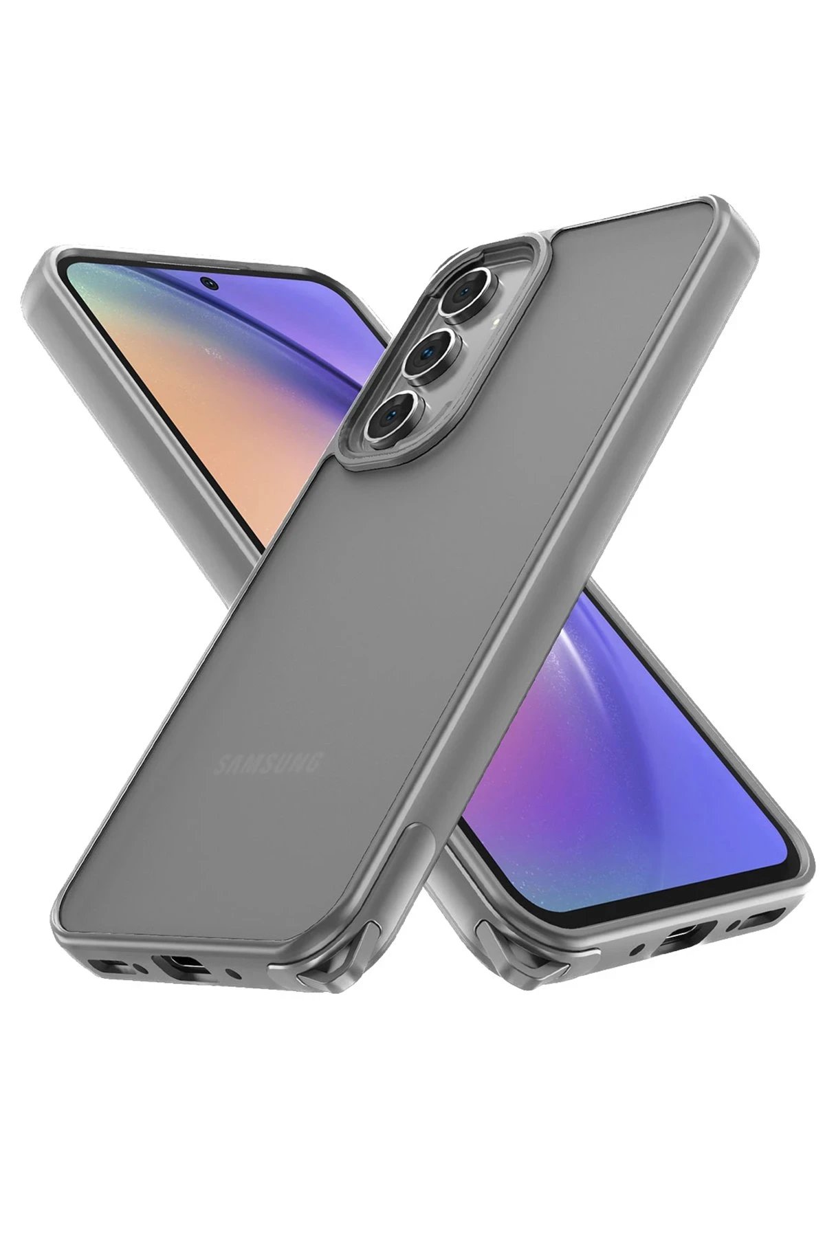 Newface Samsung Galaxy A54 5G Kılıf Elegant Kapak - Titan Gri