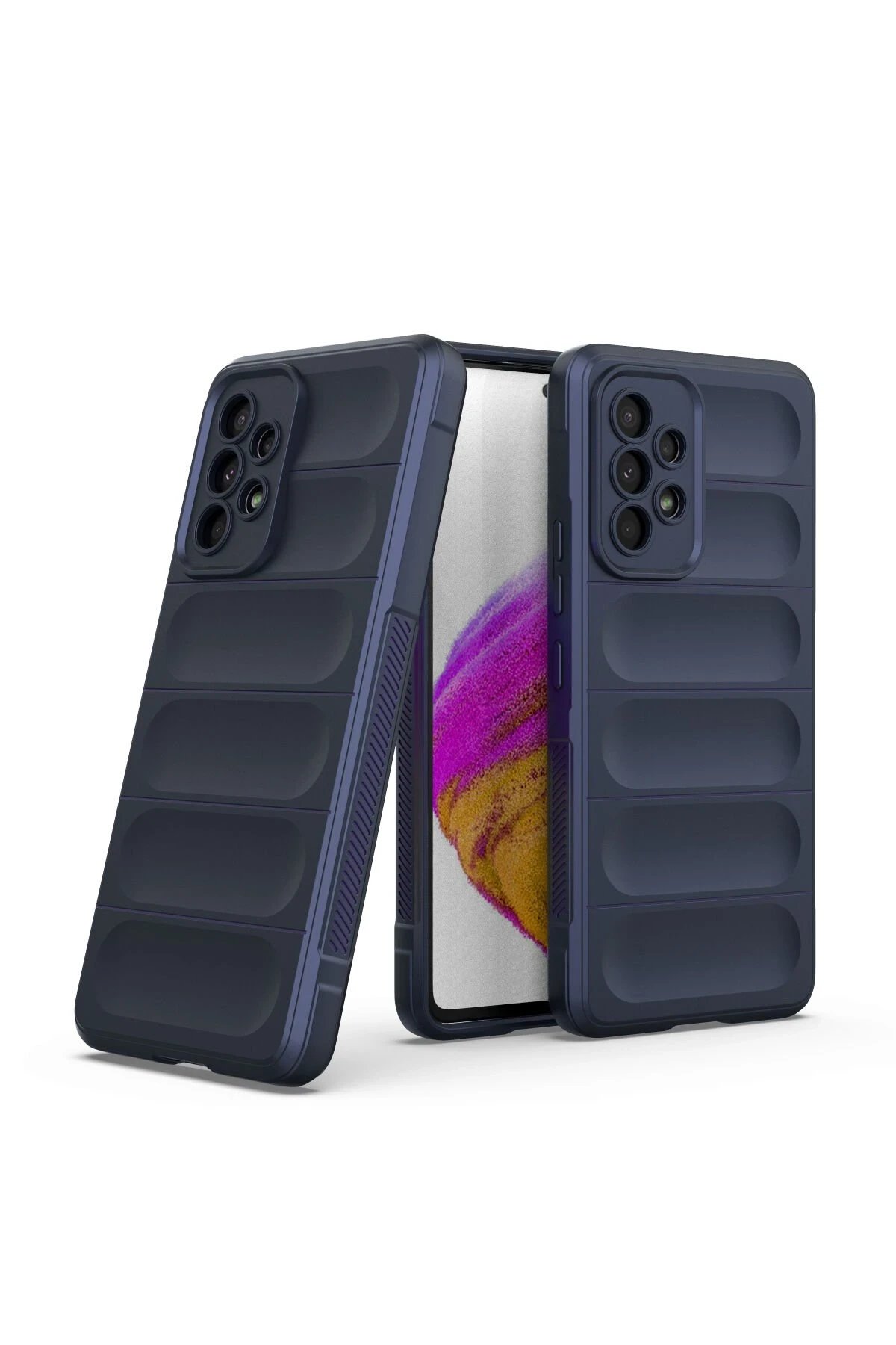 Newface Samsung Galaxy A53 5G Kılıf Optimum Silikon - Lacivert