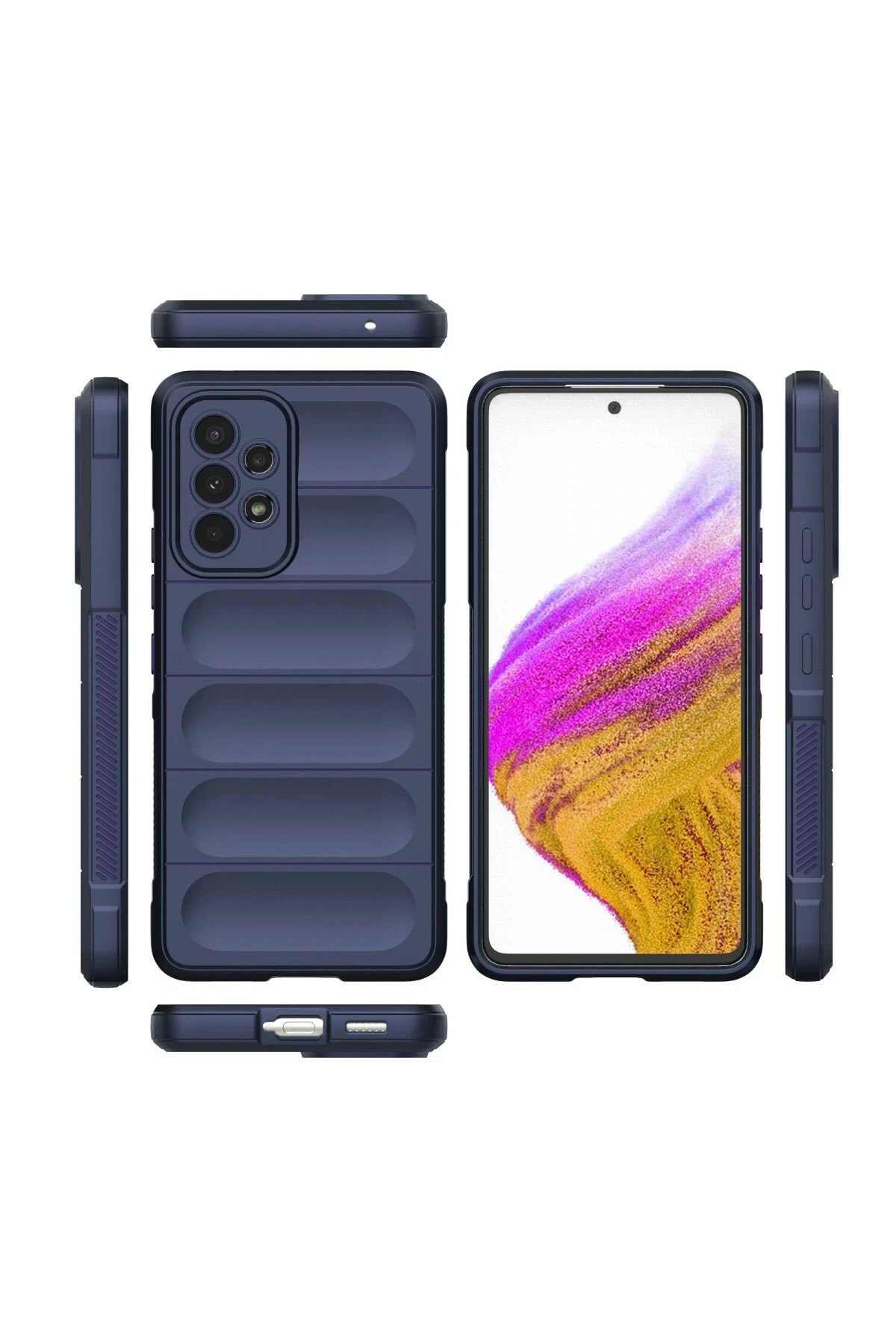 Newface Samsung Galaxy A53 5G Kılıf Optimum Silikon - Lacivert