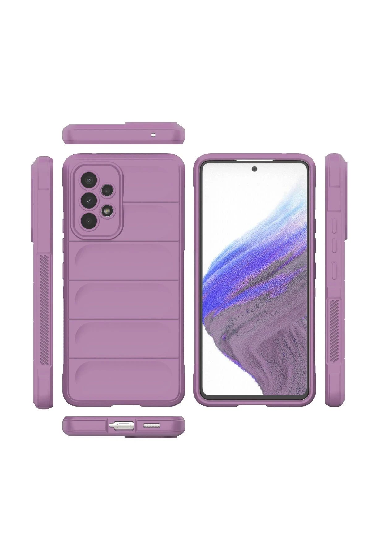 Newface Samsung Galaxy A53 5G Kılıf Optimum Silikon - Mor