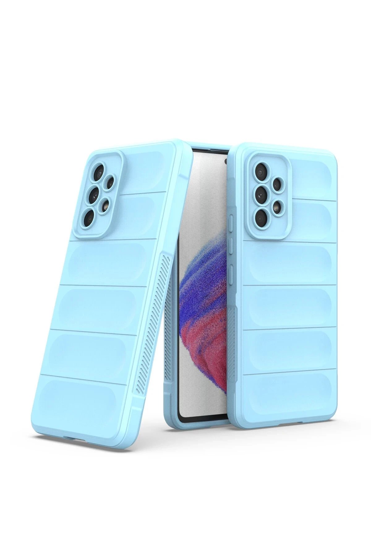 Newface Samsung Galaxy A53 5G Kılıf Optimum Silikon - Sky Blue