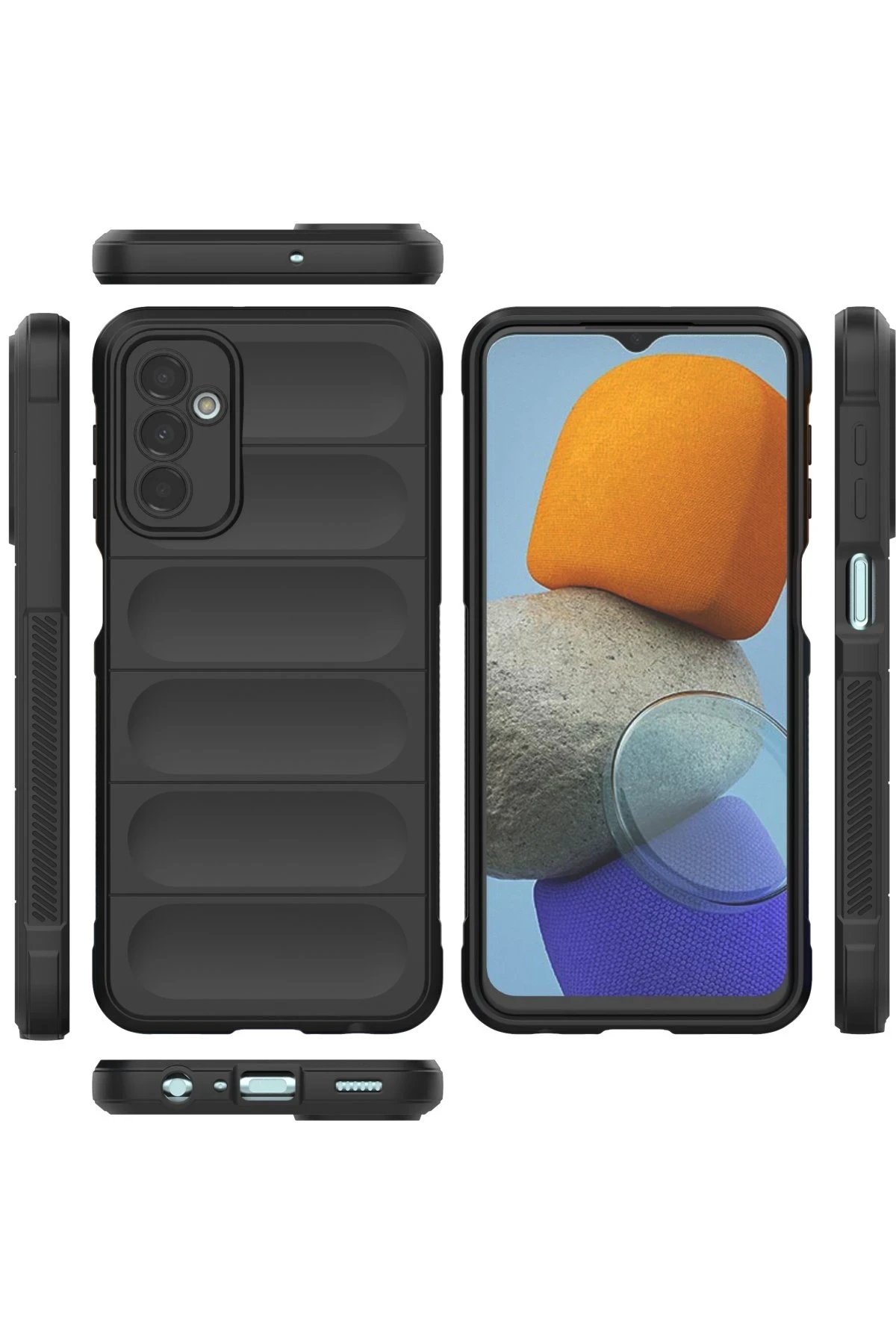 Newface Samsung Galaxy M23 Kılıf Optimum Silikon - Siyah