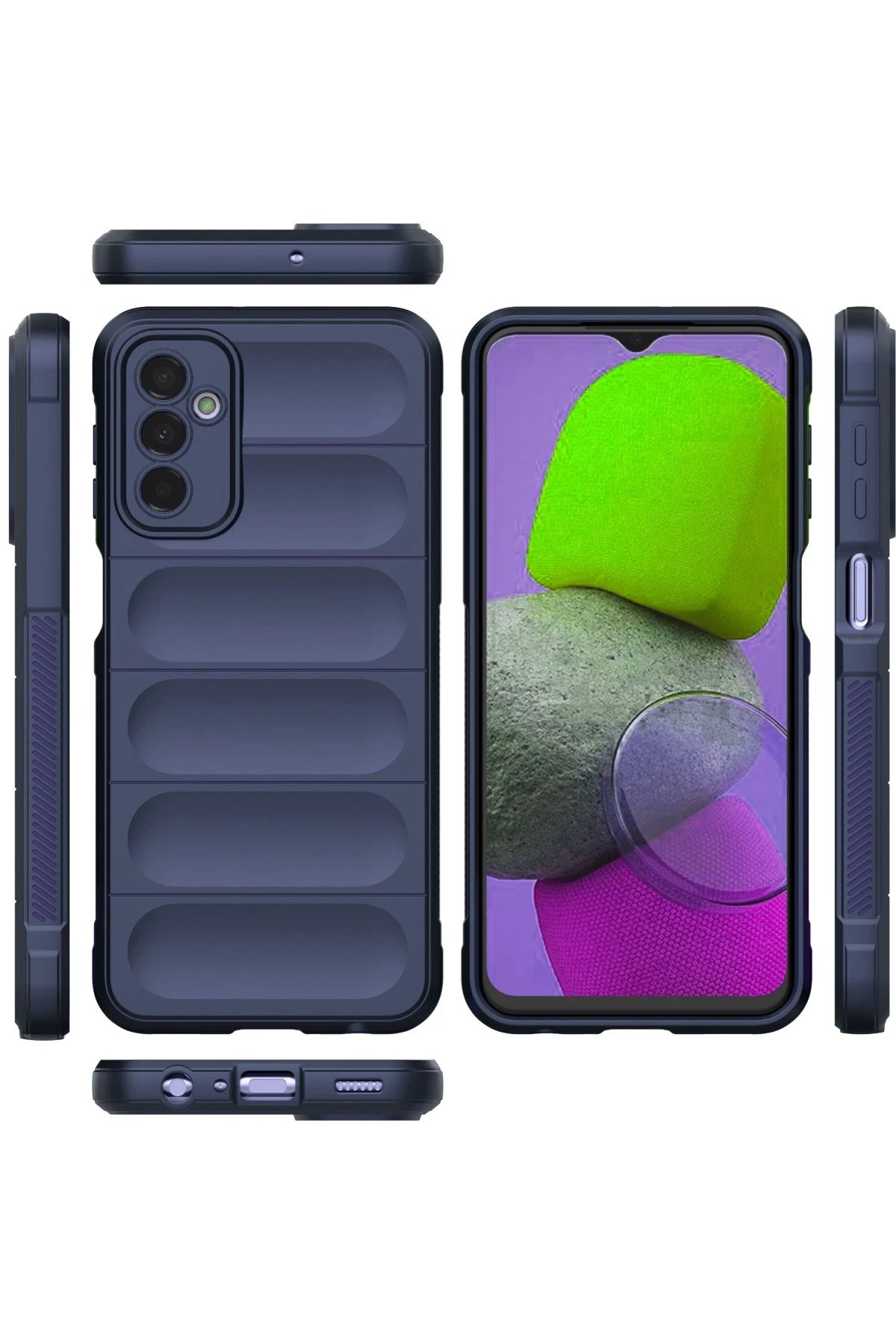 Newface Samsung Galaxy M23 Kılıf Optimum Silikon - Lacivert