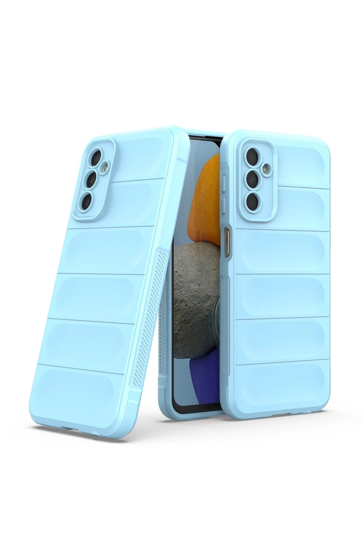 Newface Samsung Galaxy M23 Kılıf Optimum Silikon - Sky Blue