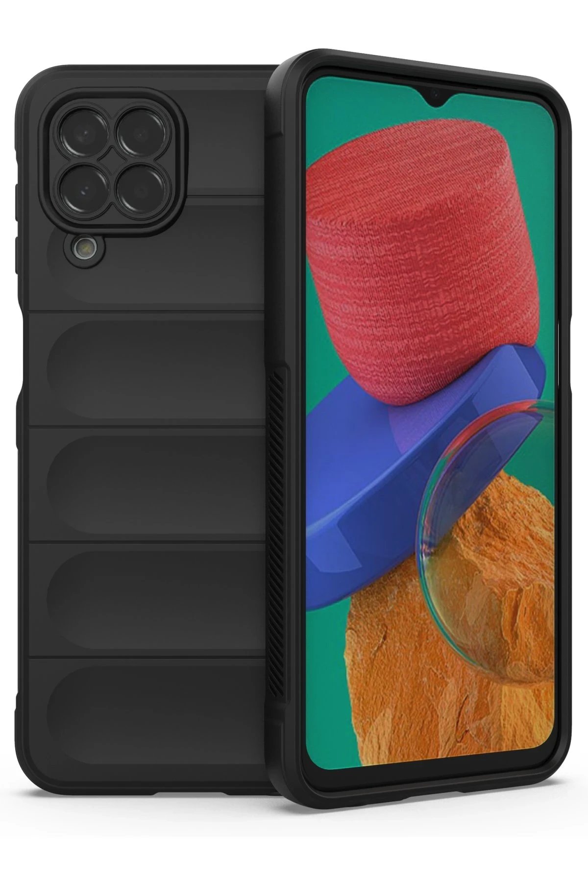 Newface Samsung Galaxy M33 Kılıf Optimum Silikon - Siyah