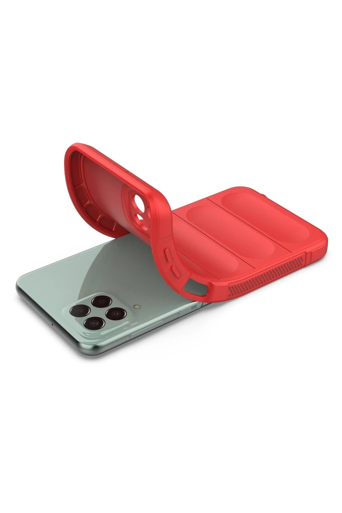 Newface Samsung Galaxy M33 Kılıf Optimum Silikon - Kırmızı