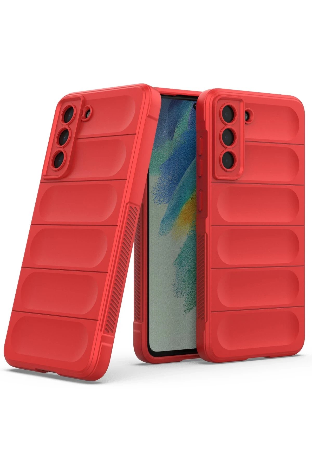 Newface Samsung Galaxy S22 Plus Kılıf Optimum Silikon - Kırmızı