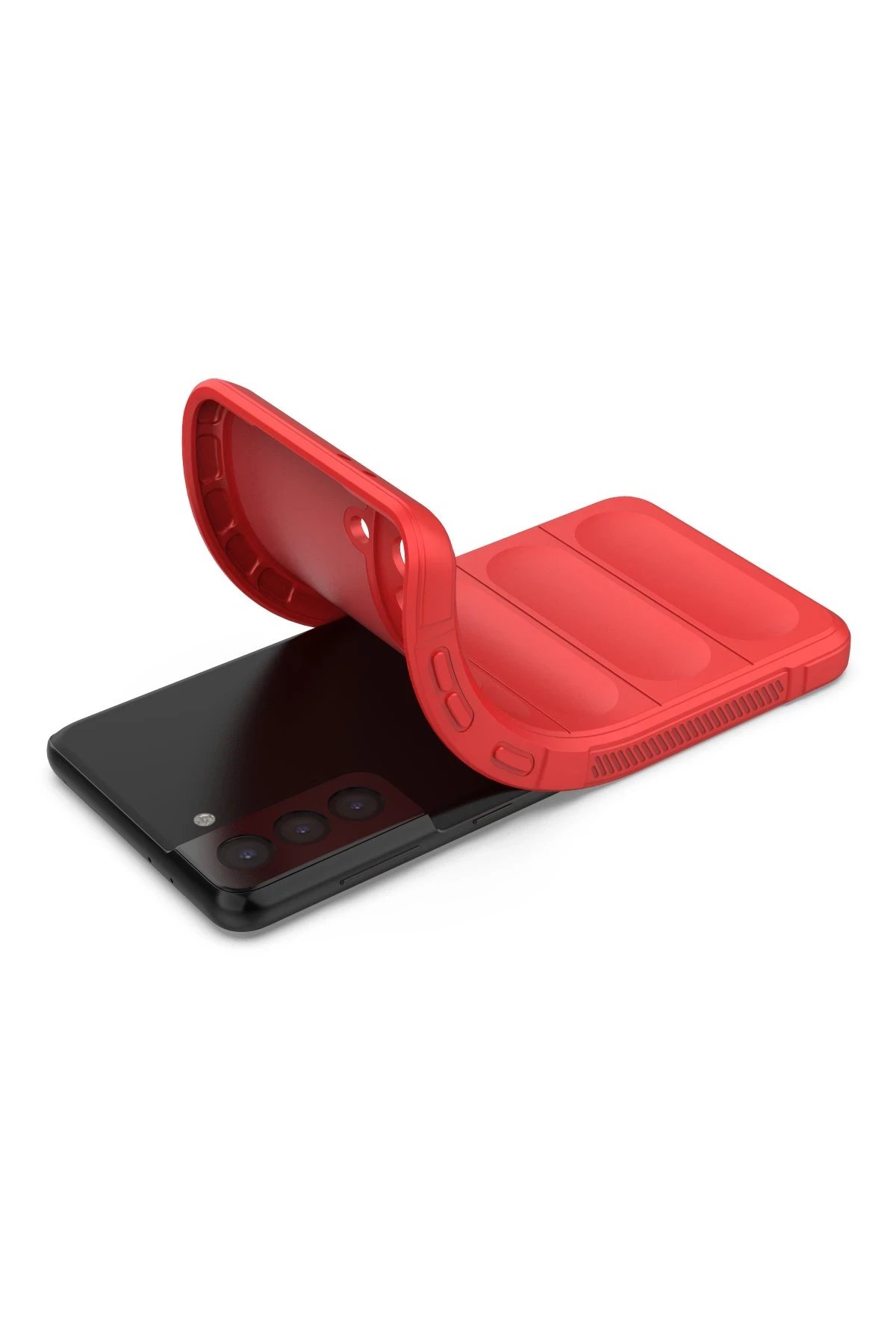 Newface Samsung Galaxy S22 Plus Kılıf Optimum Silikon - Kırmızı