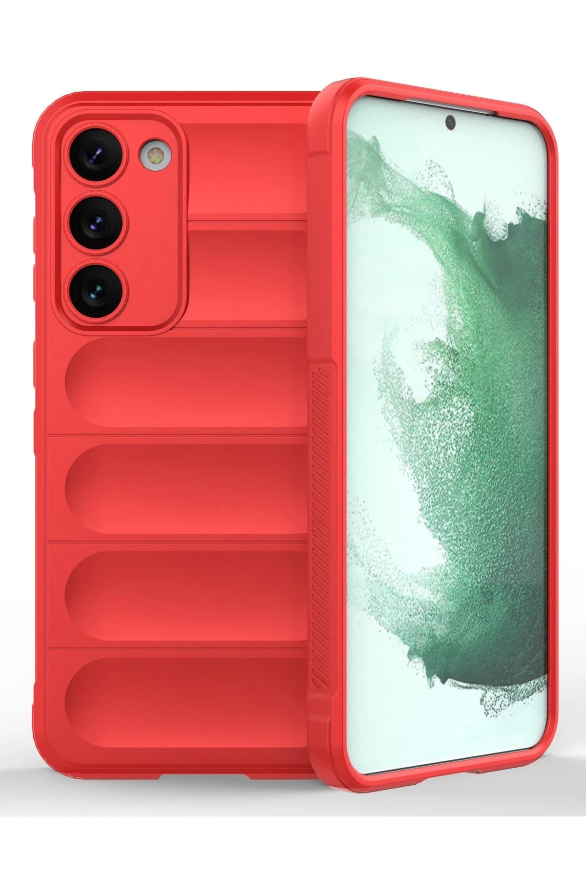 Newface Samsung Galaxy S23 Plus Kılıf Optimum Silikon - Kırmızı