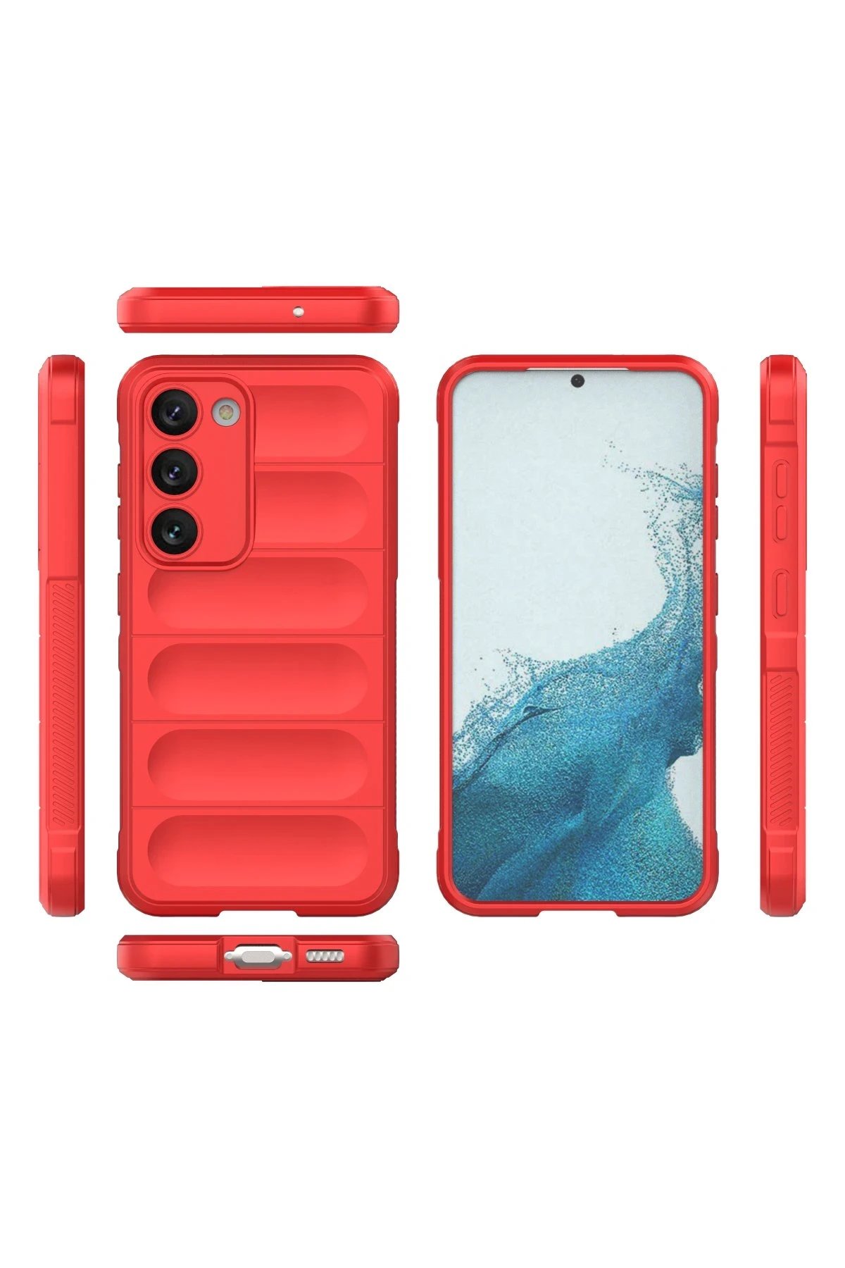 Newface Samsung Galaxy S23 Plus Kılıf Optimum Silikon - Kırmızı