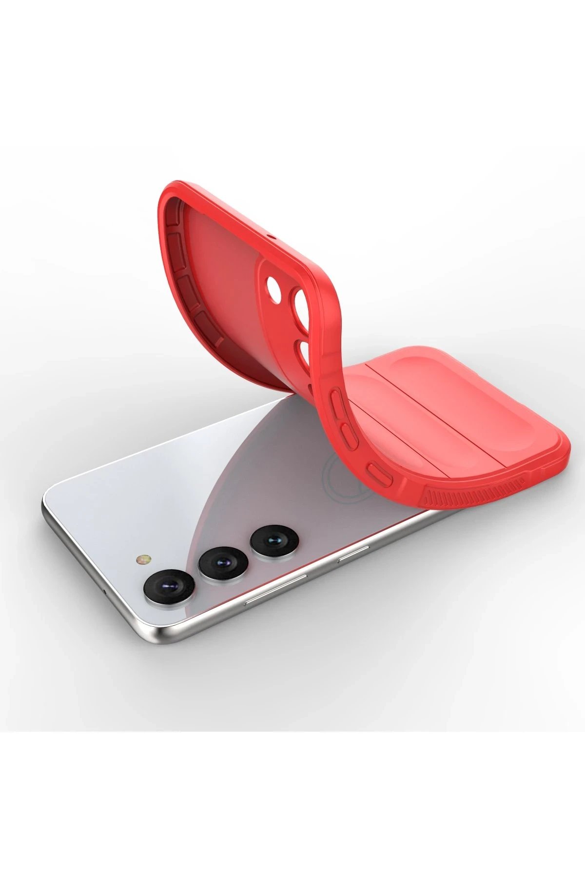 Newface Samsung Galaxy S23 Plus Kılıf Optimum Silikon - Kırmızı