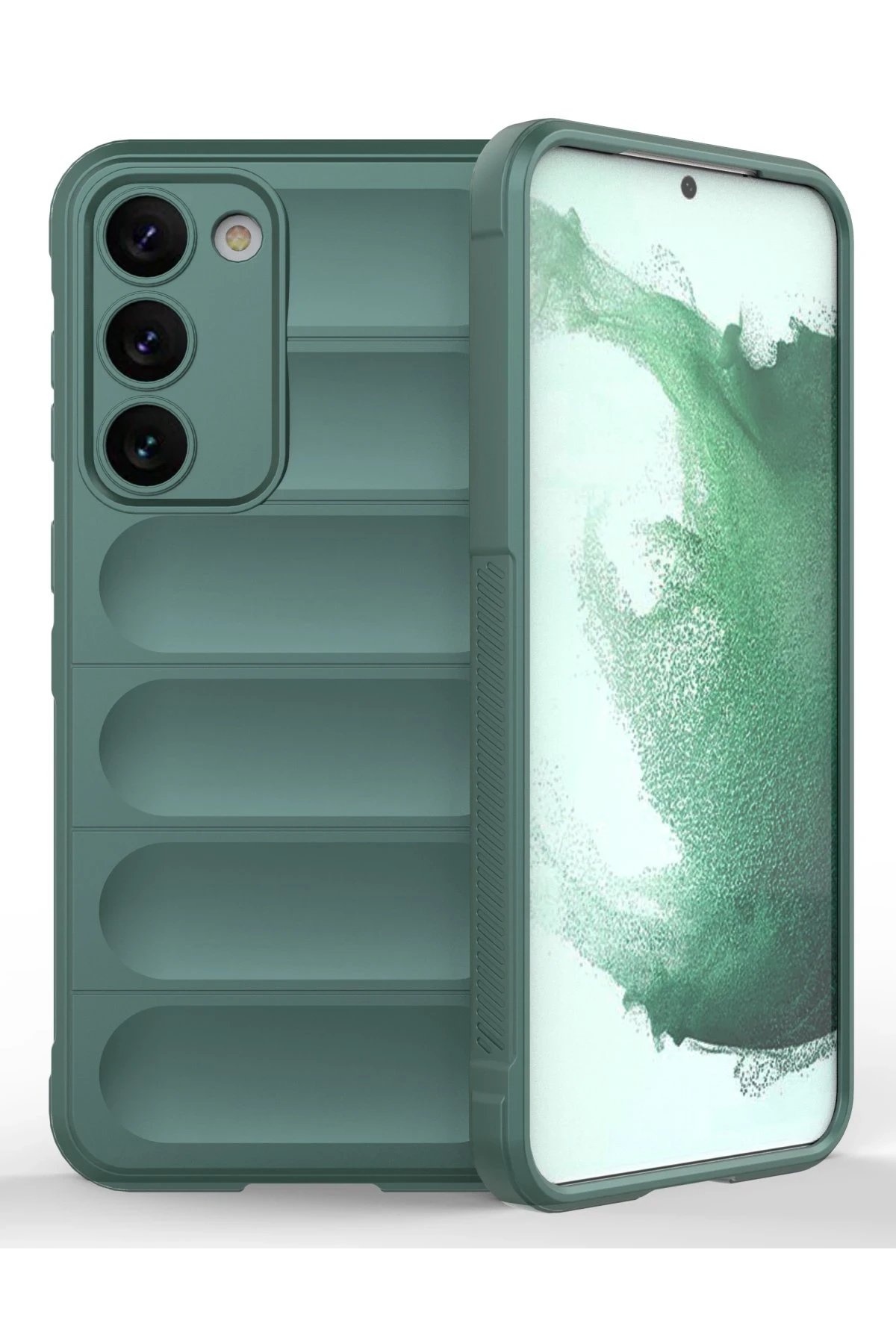 Newface Samsung Galaxy S23 Plus Kılıf Optimum Silikon - Koyu Yeşil