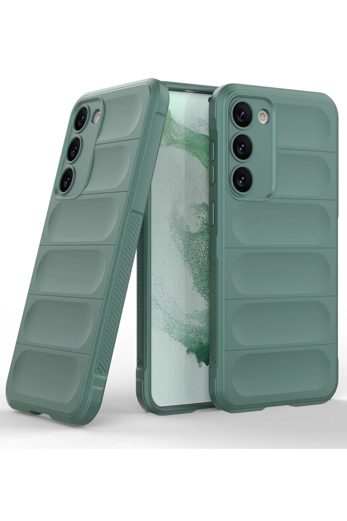 Newface Samsung Galaxy S23 Plus Kılıf Optimum Silikon - Koyu Yeşil