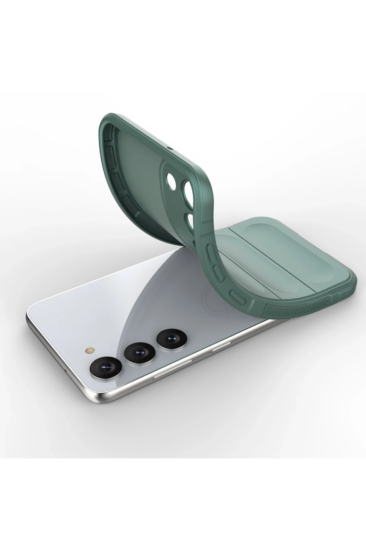 Newface Samsung Galaxy S23 Plus Kılıf Optimum Silikon - Koyu Yeşil