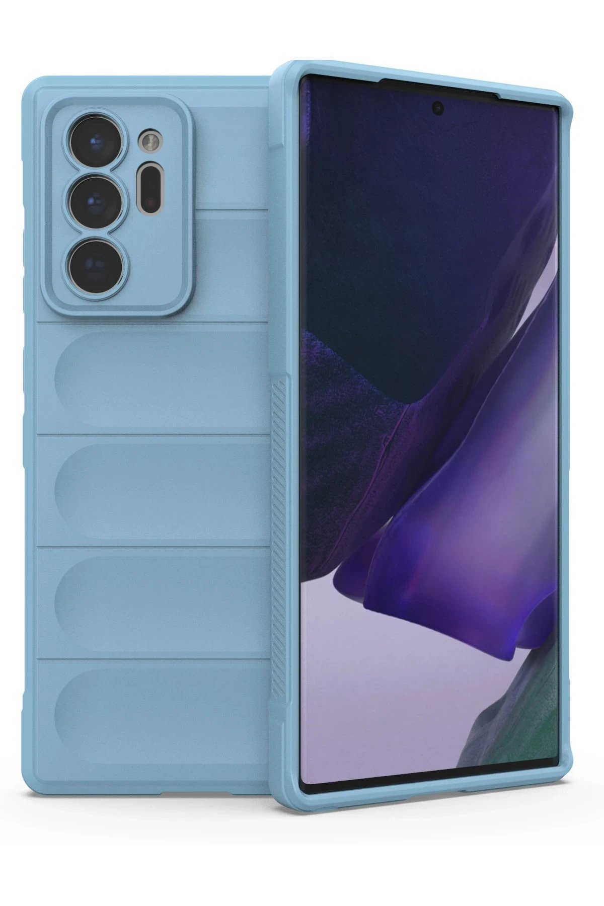 Newface Samsung Galaxy Note 20 Ultra Kılıf Optimum Silikon - Sky Blue