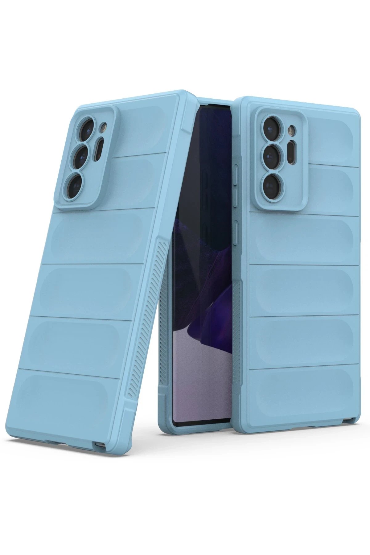 Newface Samsung Galaxy Note 20 Ultra Kılıf Optimum Silikon - Sky Blue