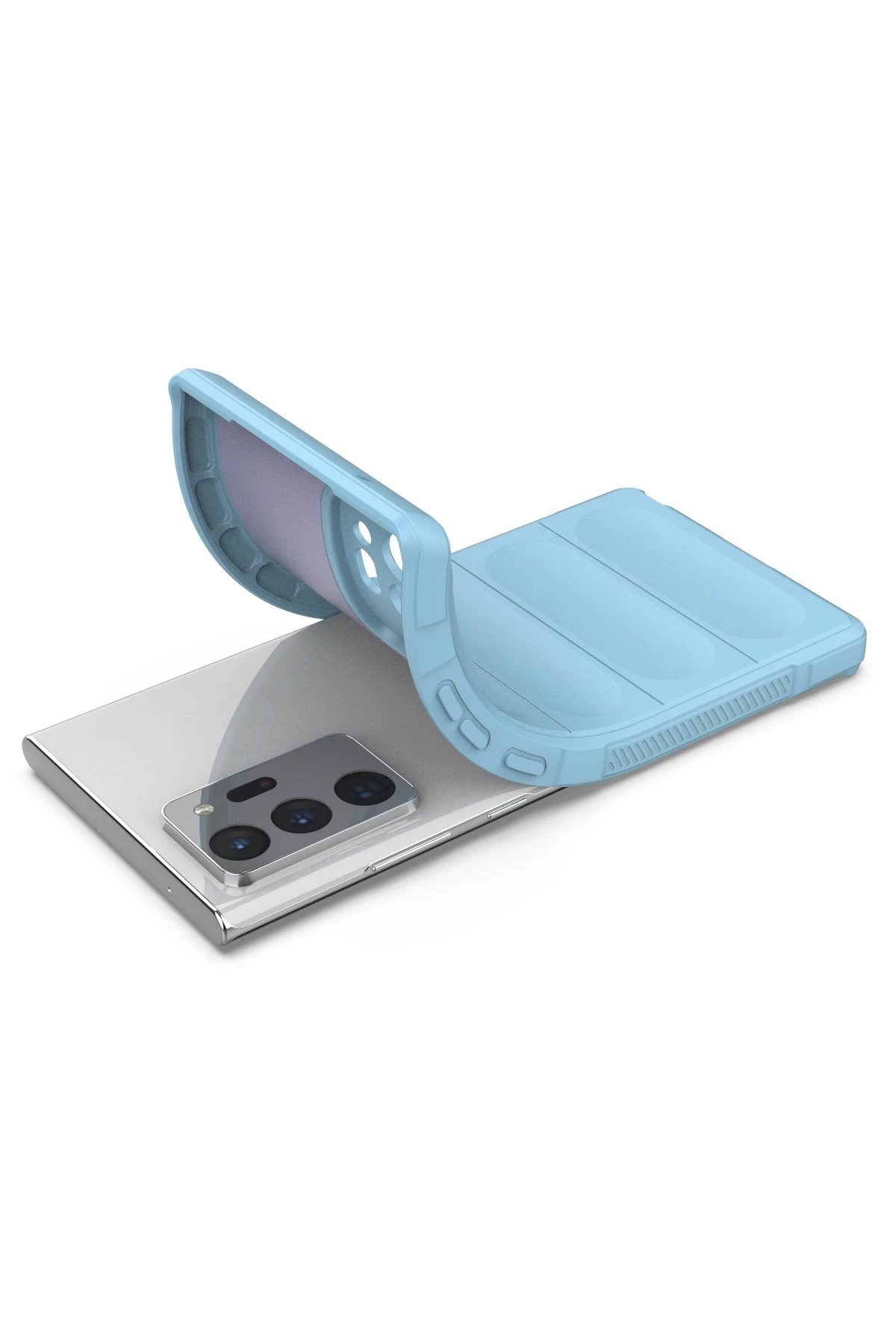 Newface Samsung Galaxy Note 20 Ultra Kılıf Optimum Silikon - Sky Blue