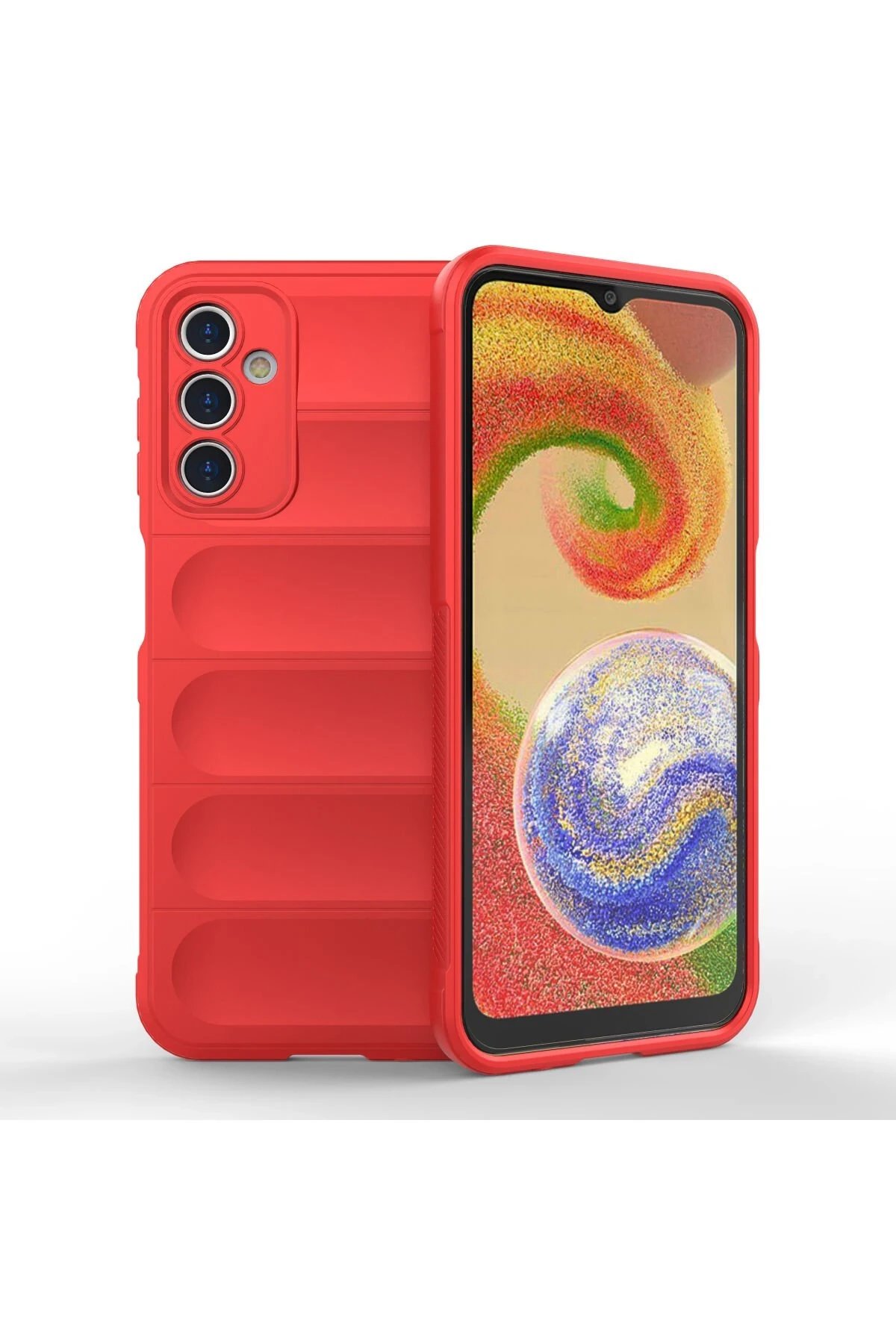 Newface Samsung Galaxy A14 4G Kılıf Optimum Silikon - Kırmızı