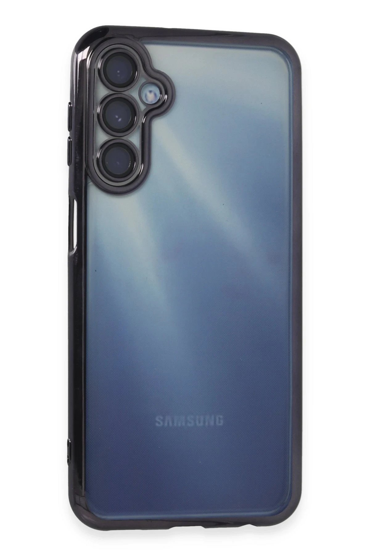 Newface Samsung Galaxy A55 5G Kılıf Razer Lensli Silikon - Mor