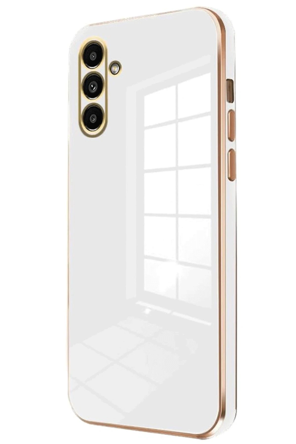 Newface Samsung Galaxy S25 Plus Kılıf Volet Silikon - Beyaz