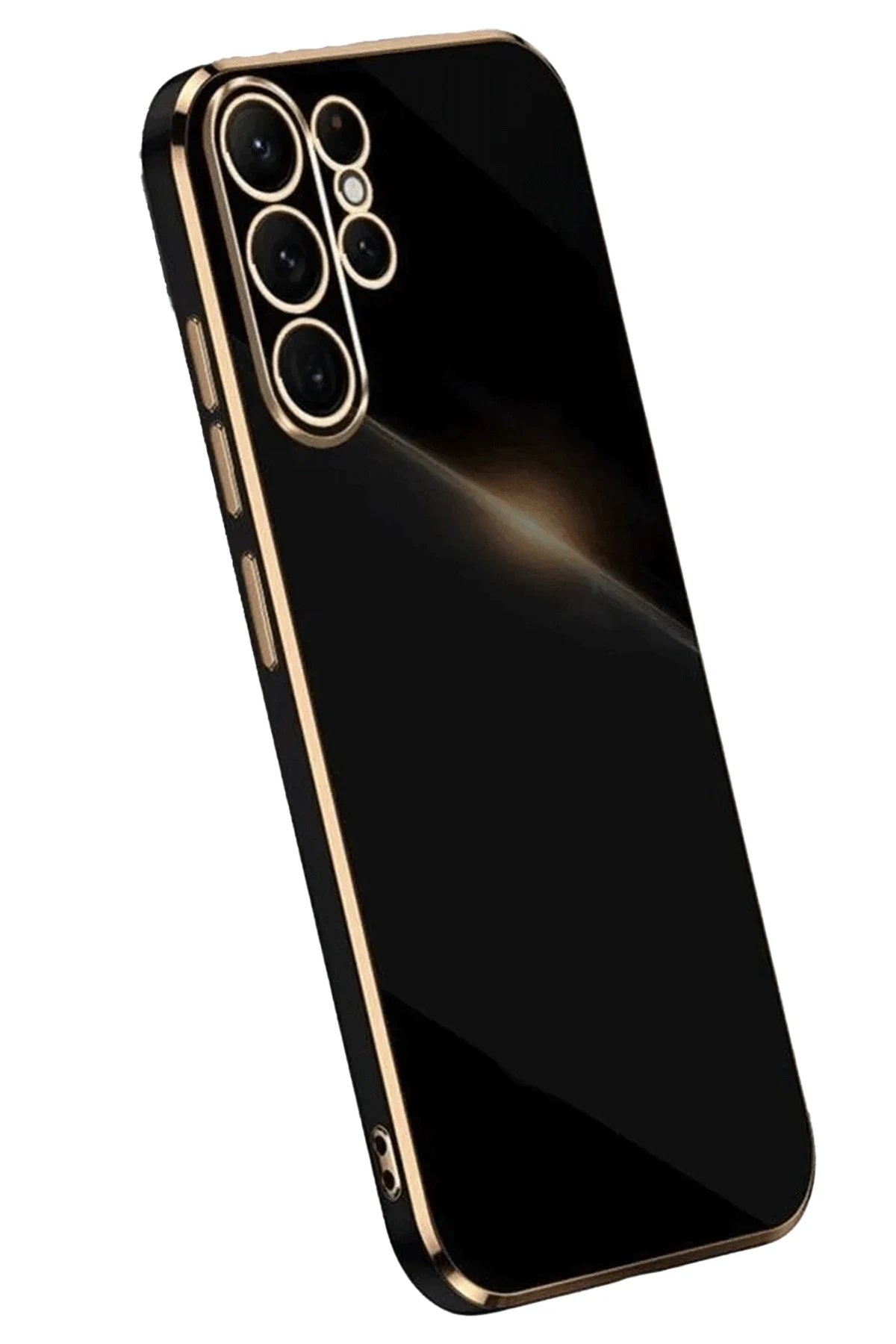 Newface Samsung Galaxy S25 Ultra Kılıf Volet Silikon - Siyah