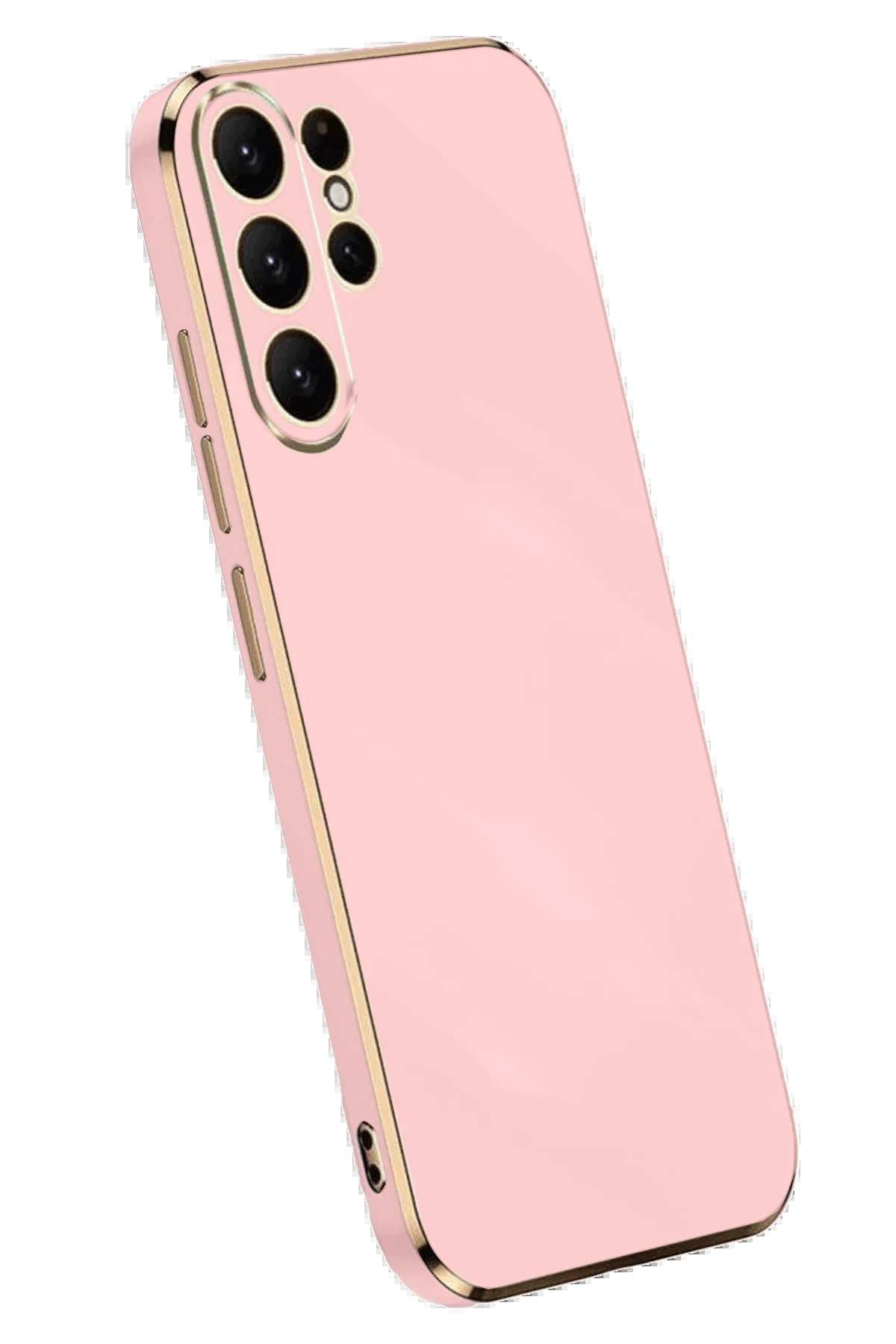 Newface Samsung Galaxy S25 Ultra Kılıf Volet Silikon - Pembe