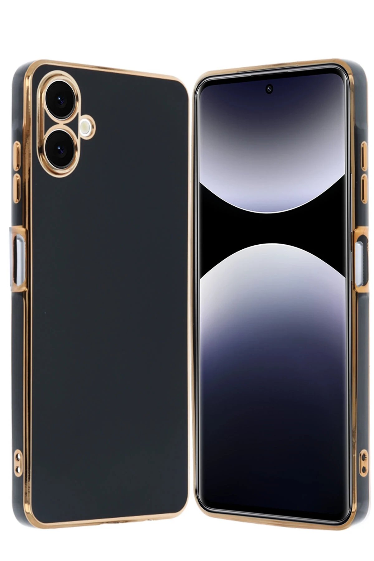 Newface Samsung Galaxy A06 Kılıf Volet Silikon - Siyah