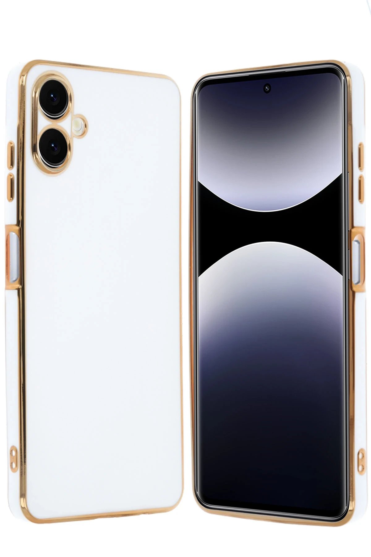 Newface Samsung Galaxy A06 Kılıf Volet Silikon - Beyaz