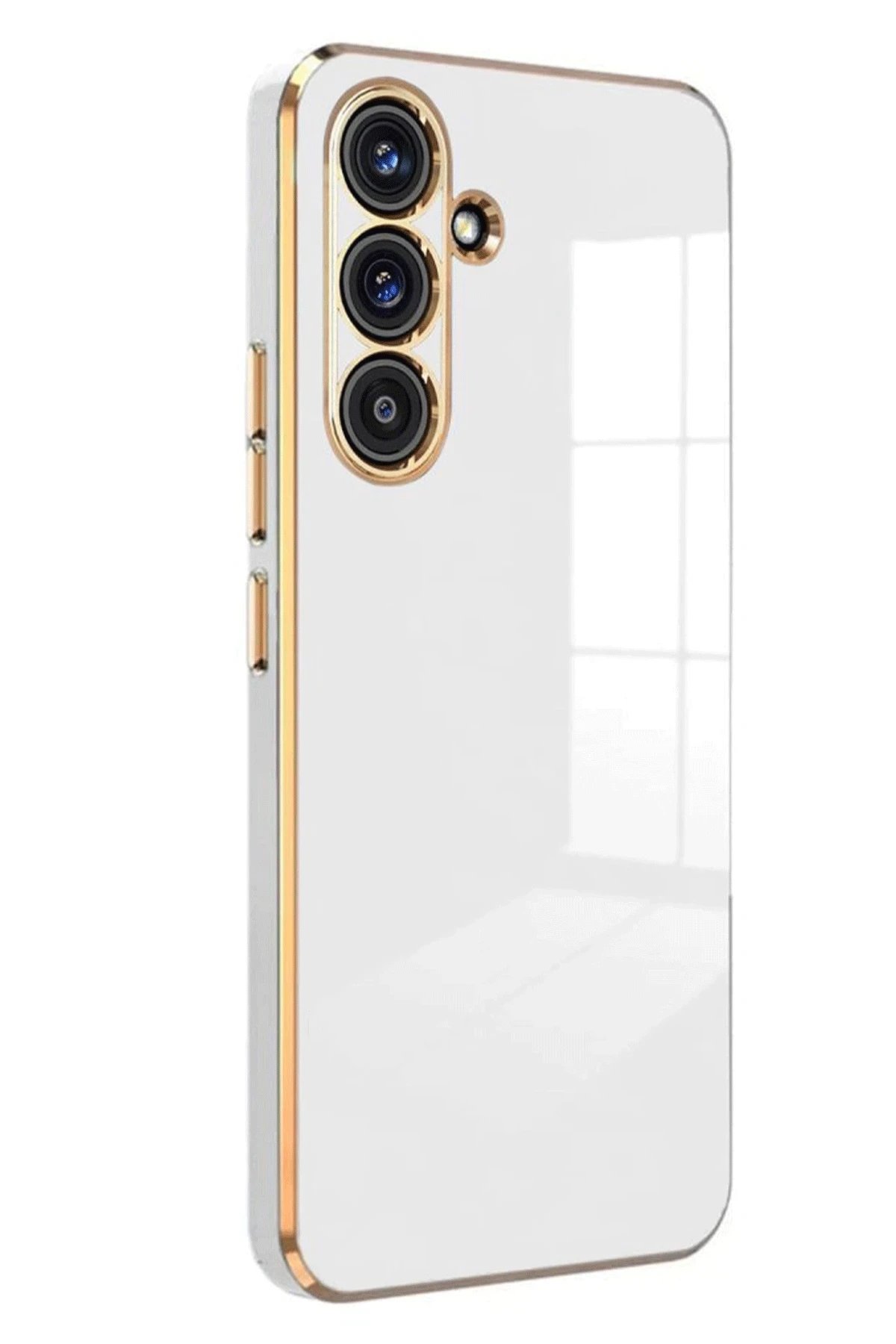 Newface Samsung Galaxy A26 Kılıf Volet Silikon - Beyaz