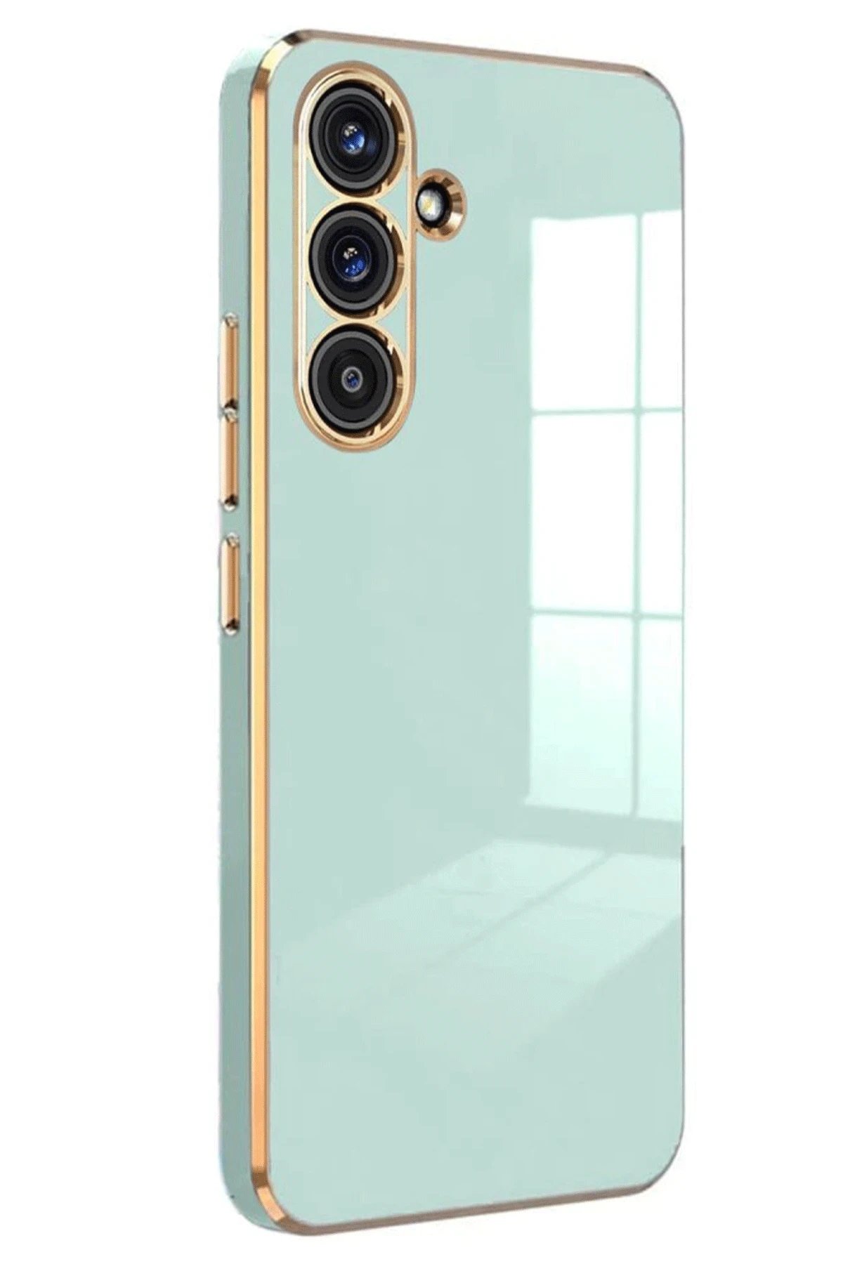 Newface Samsung Galaxy A36 Kılıf Volet Silikon - Açık Yeşil