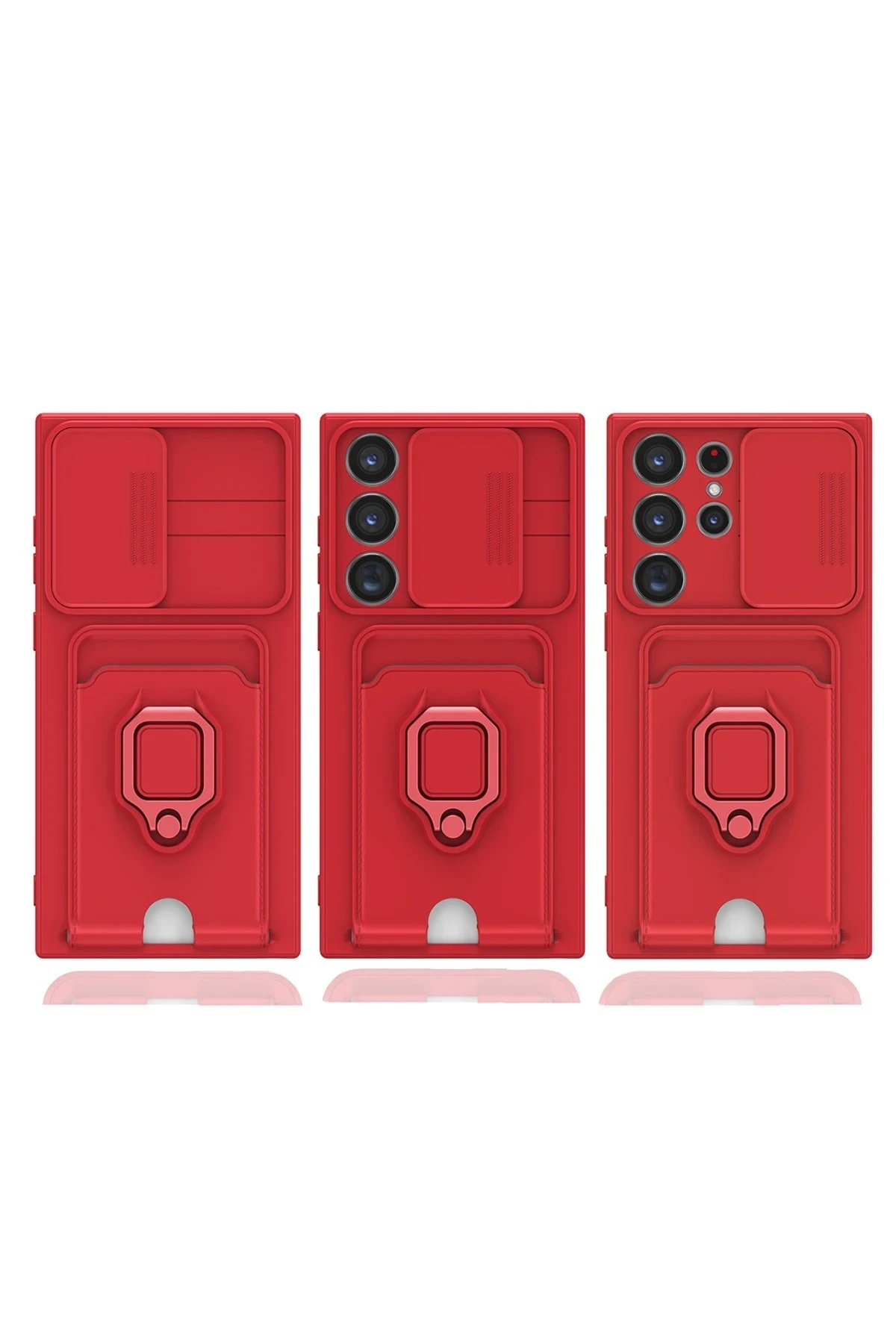 Newface Samsung Galaxy S25 Ultra Kılıf Zuma Kartvizitli Yüzüklü Silikon - Siyah