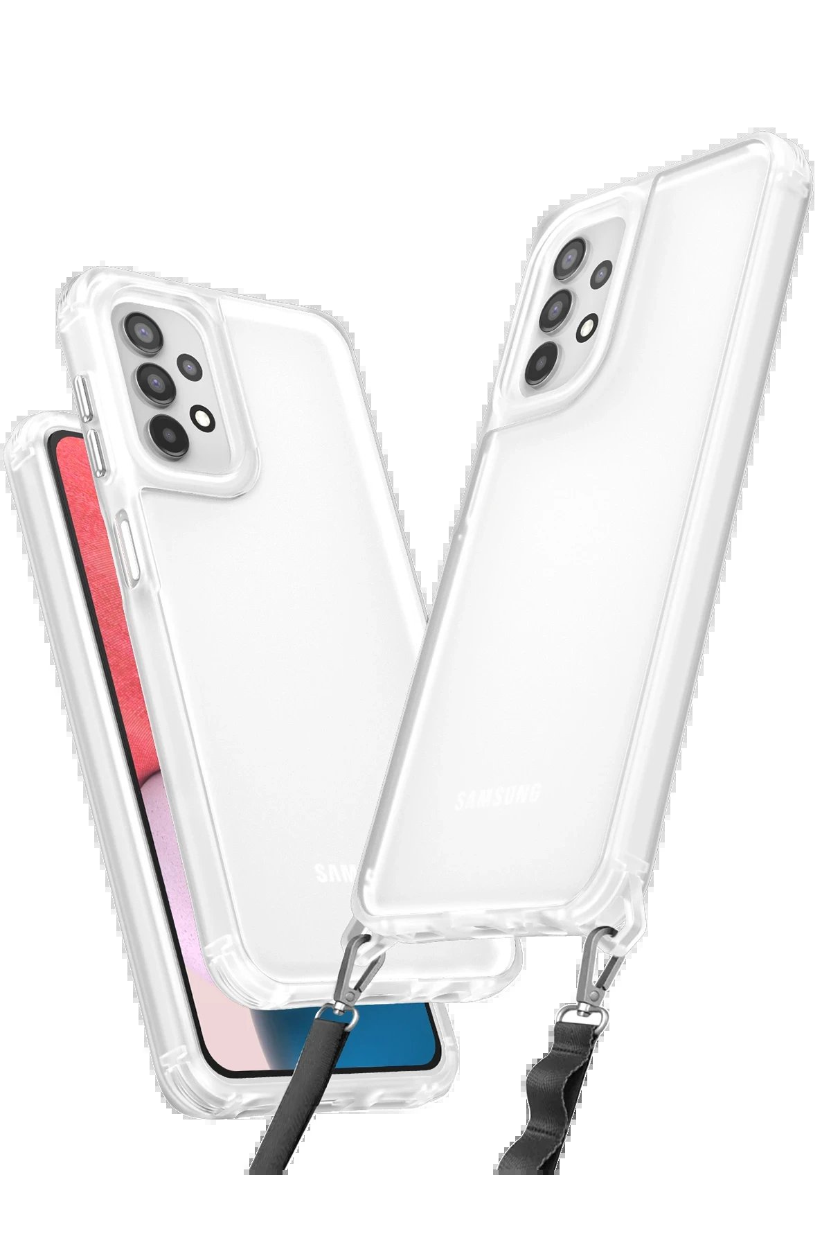 Newface Samsung Galaxy A52 Kılıf Penta Silikon Kılıf - Şeffaf