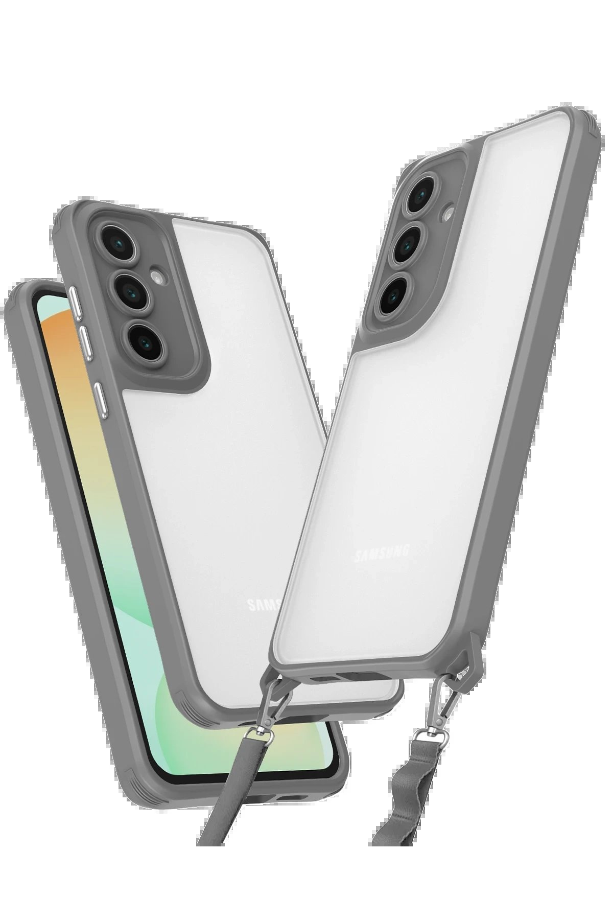 Newface Samsung Galaxy A35 5G Kılıf Penta Silikon Kılıf - Titan Gri