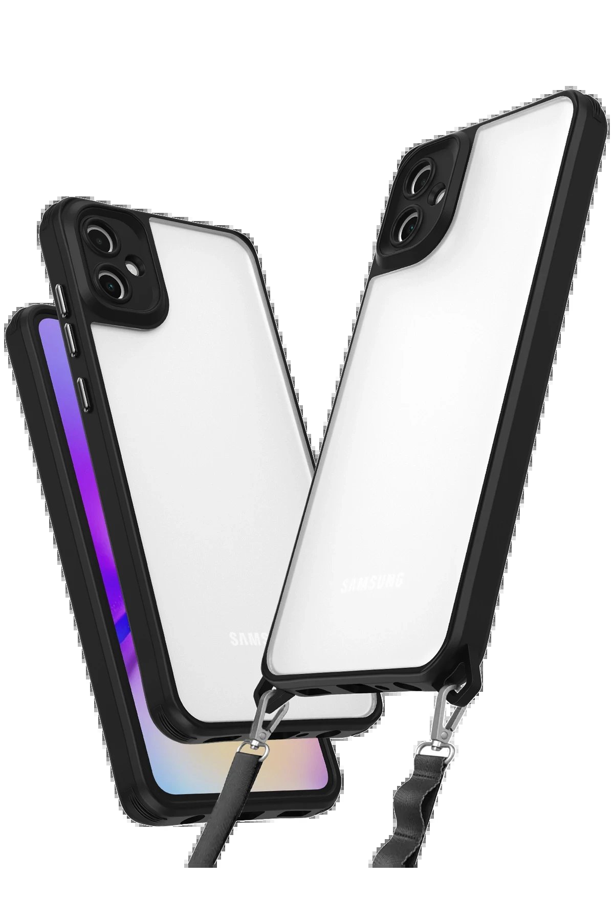 Newface Samsung Galaxy A06 Kılıf Penta Silikon Kılıf - Siyah