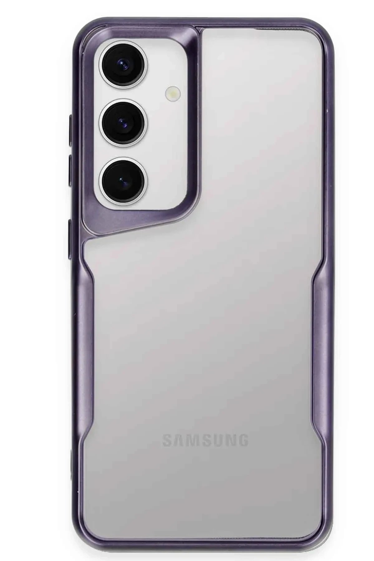 Newface Samsung Galaxy A56 Kılıf Boyi Silikon Kapak - Derin Mor