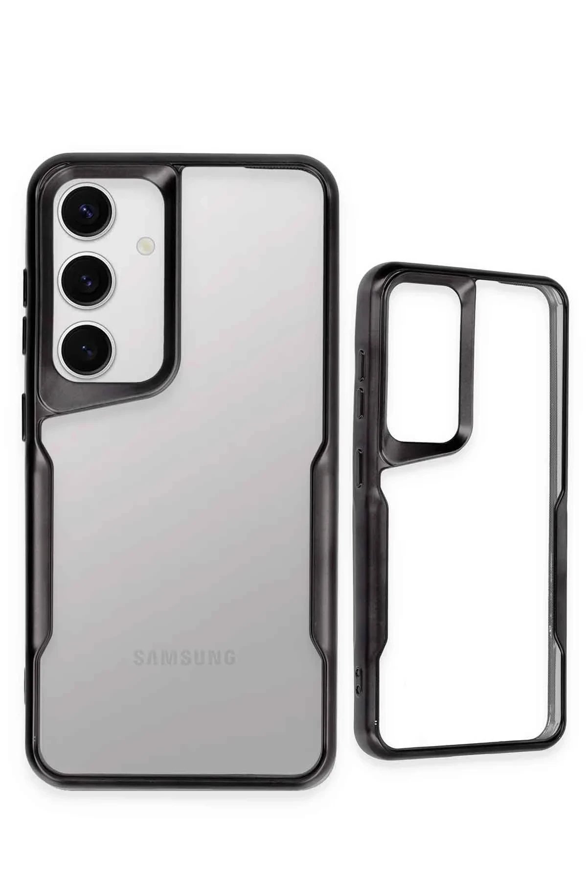 Newface Samsung Galaxy S25 Kılıf Boyi Silikon Kapak - Titan Gri