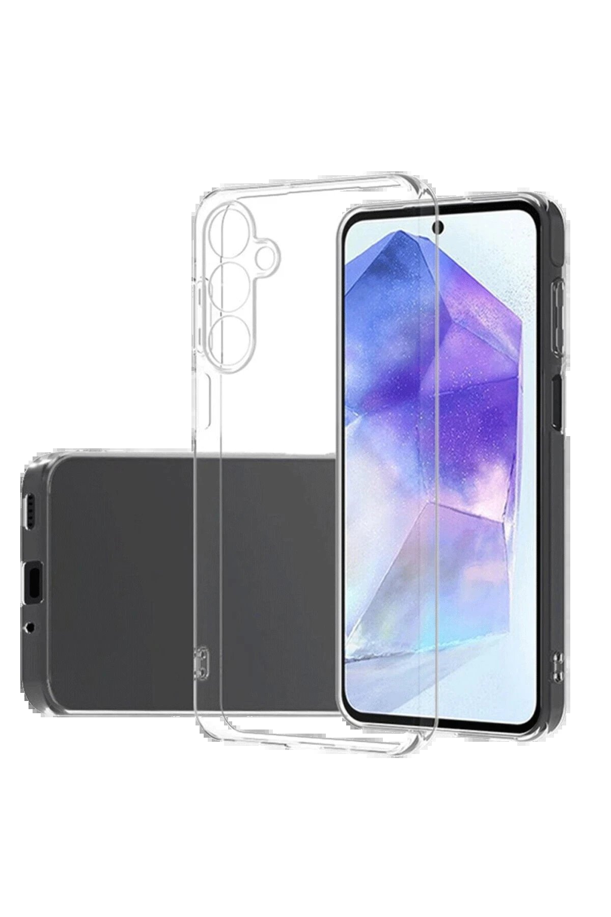 Newface Samsung Galaxy A26 Kılıf Lüx Şeffaf Silikon