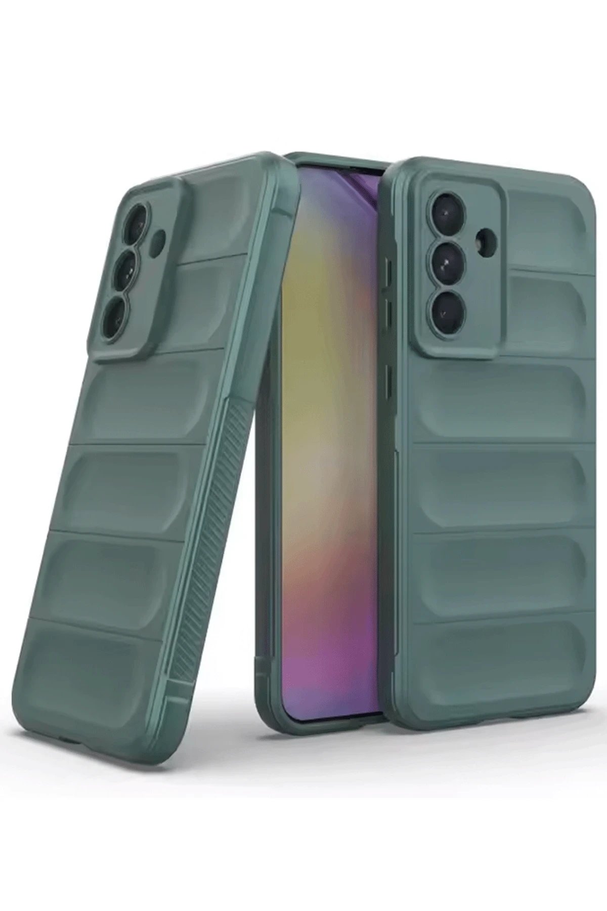 Newface Samsung Galaxy A26 Kılıf Optimum Silikon - Koyu Yeşil