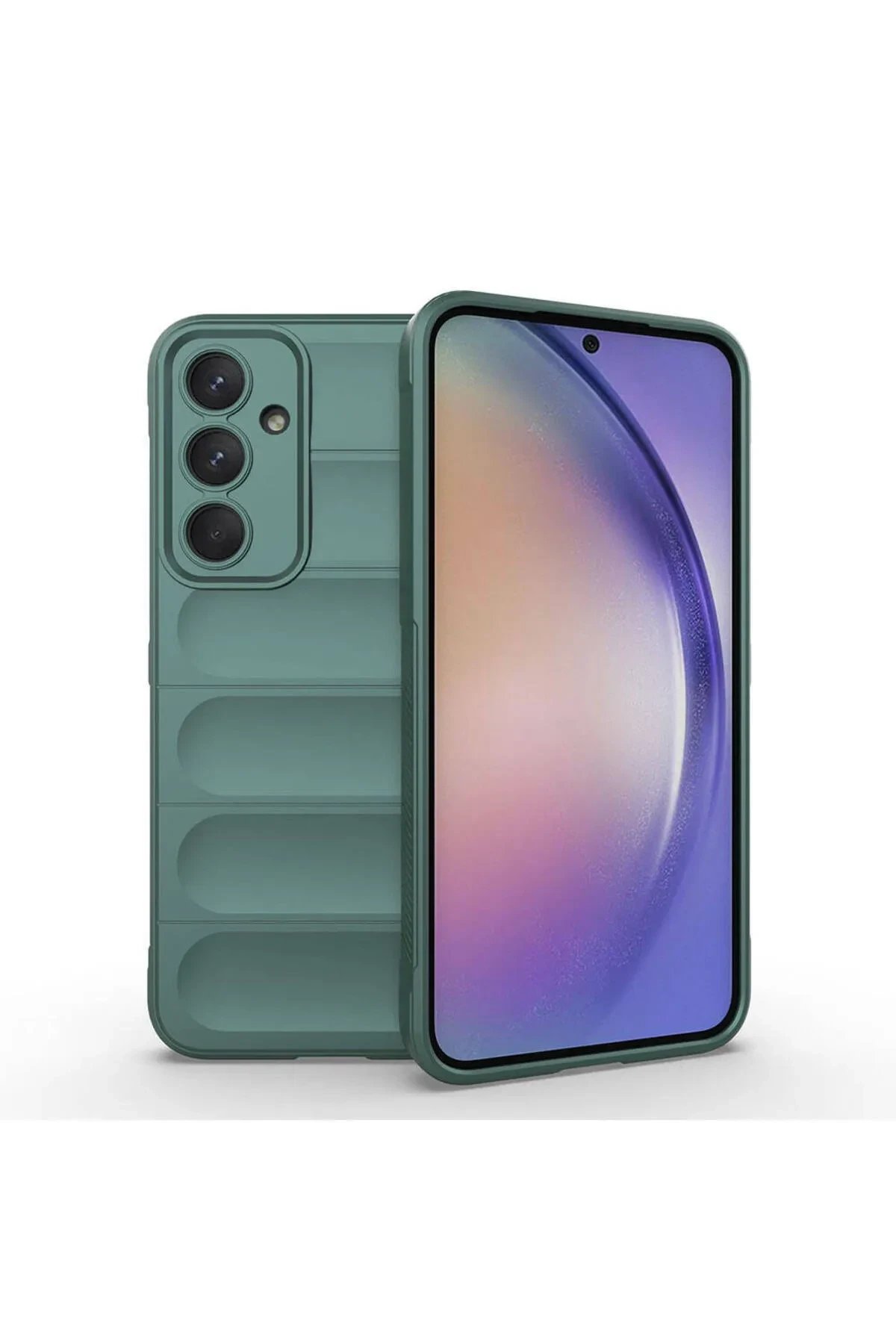 Newface Samsung Galaxy A26 Kılıf Optimum Silikon - Koyu Yeşil