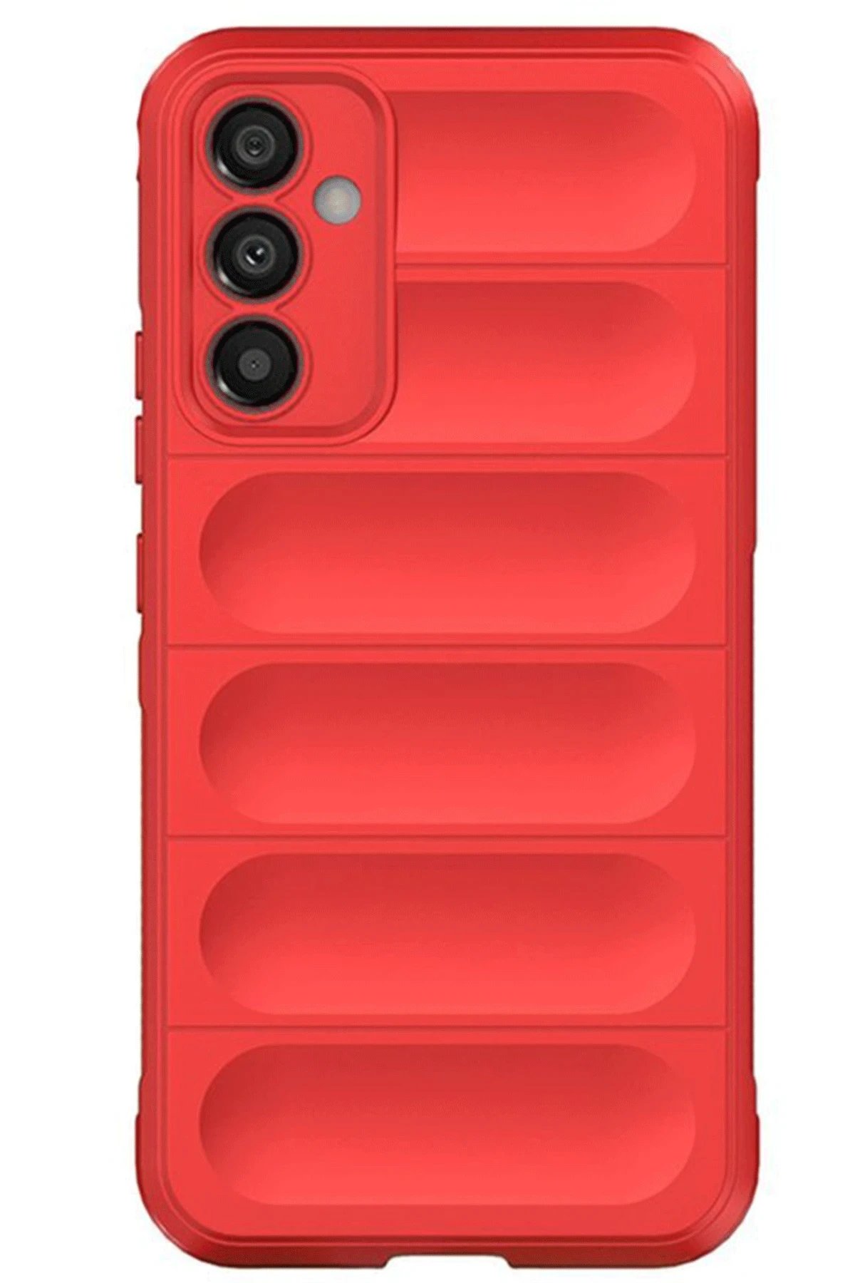 Newface Samsung A56 Kılıf Optimum Silikon - Kırmızı