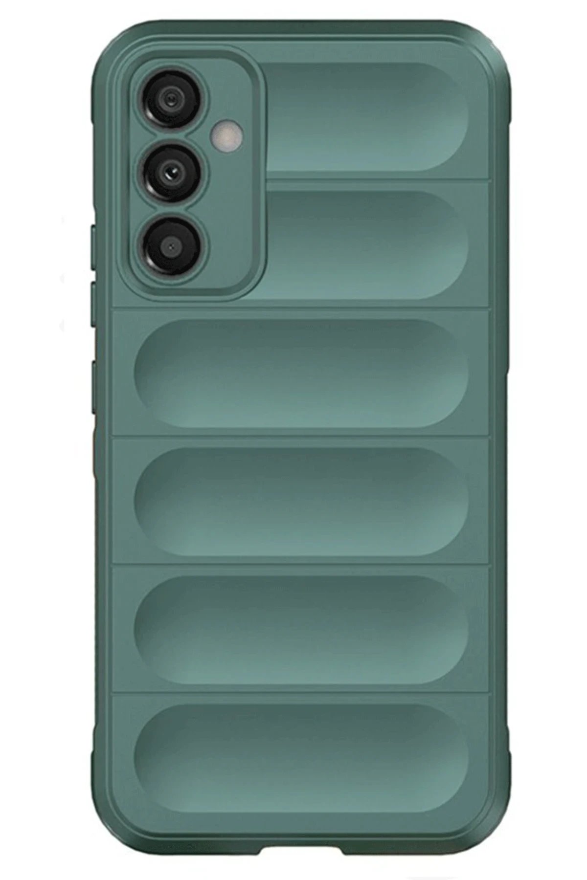 Newface Samsung A56 Kılıf Optimum Silikon - Koyu Yeşil