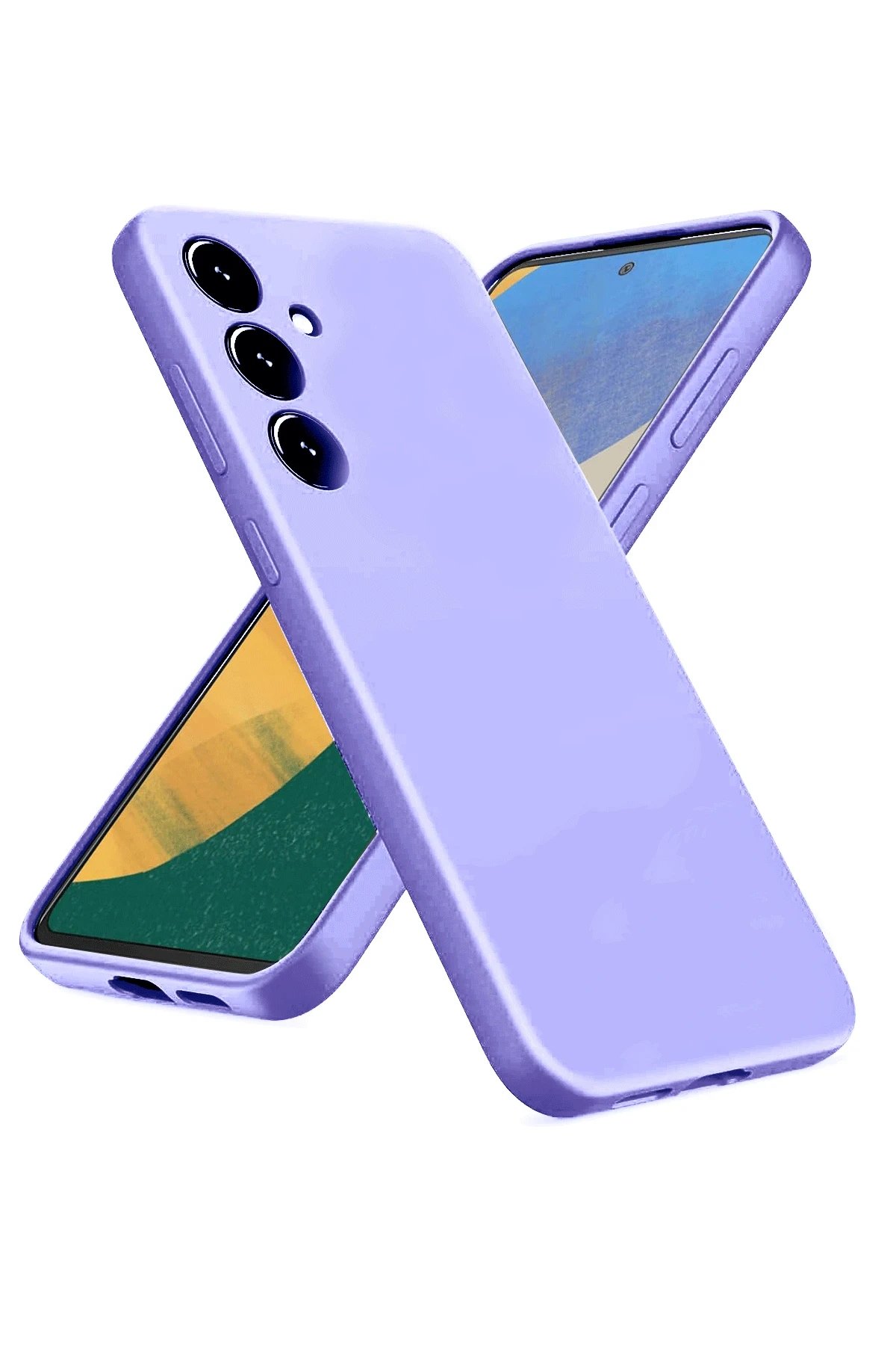 Newface Samsung Galaxy A36 Kılıf Nano içi Kadife Silikon - Lila