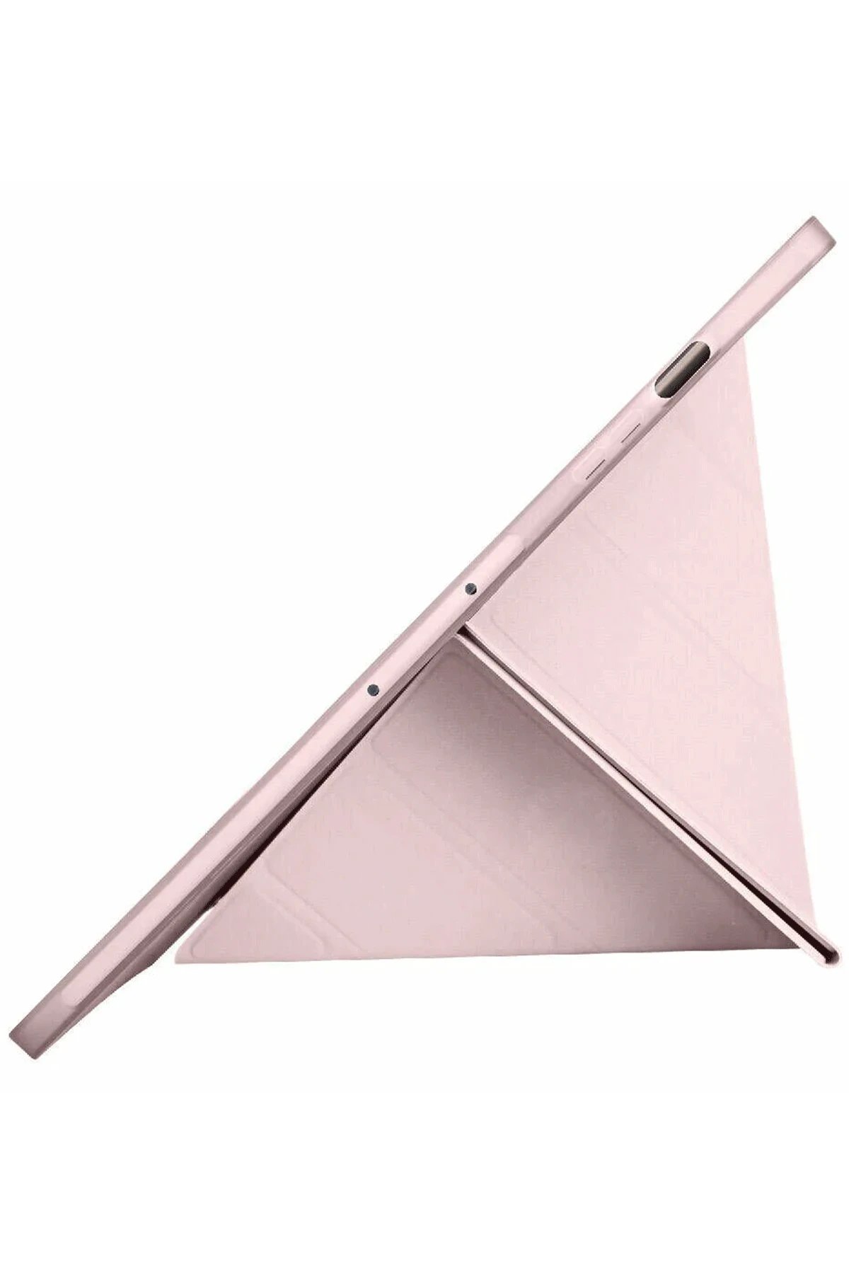 Newface Samsung Galaxy X510 Tab S9 FE 11 Kılıf Kalemlikli Mars Tablet Kılıfı - Rose Gold