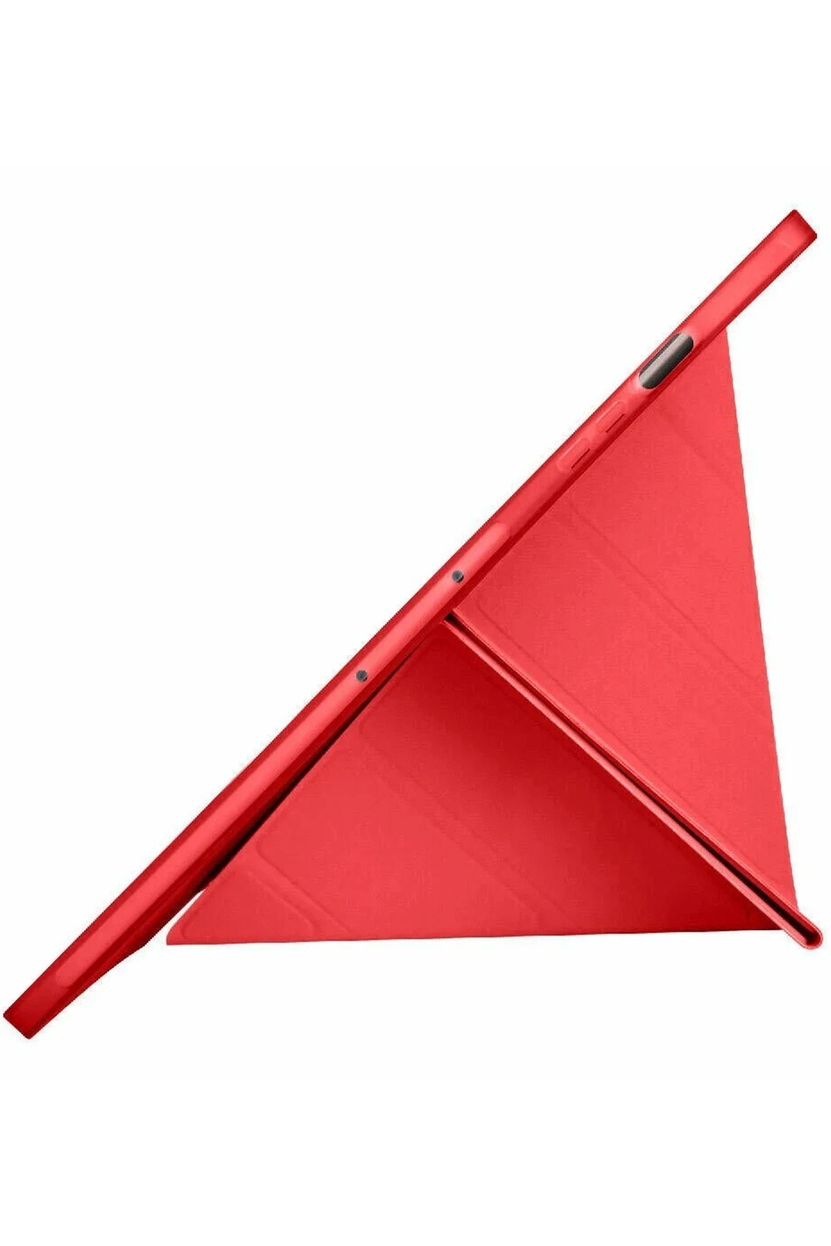 Newface Samsung Galaxy X510 Tab S9 FE 11 Kılıf Kalemlikli Mars Tablet Kılıfı - Kırmızı