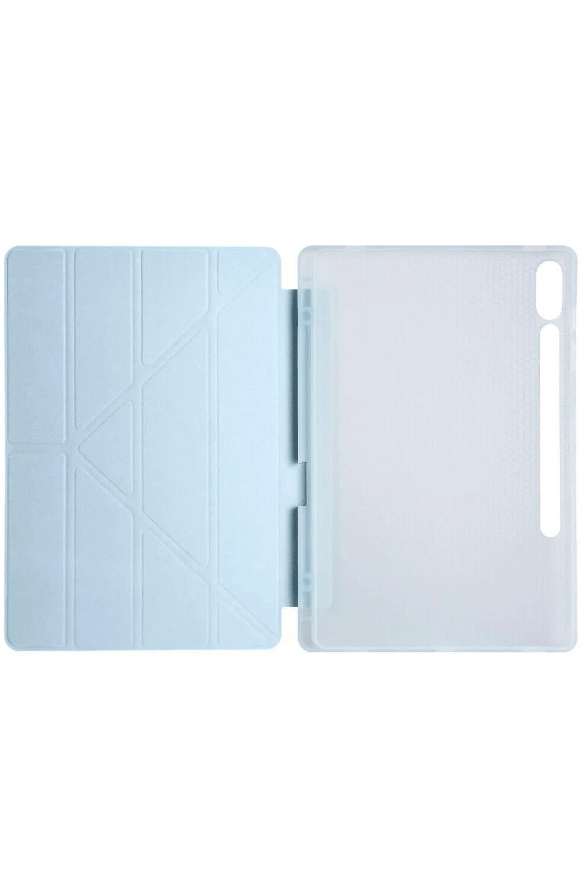 Newface Samsung Galaxy X510 Tab S9 FE 11 Kılıf Kalemlikli Mars Tablet Kılıfı - Mavi