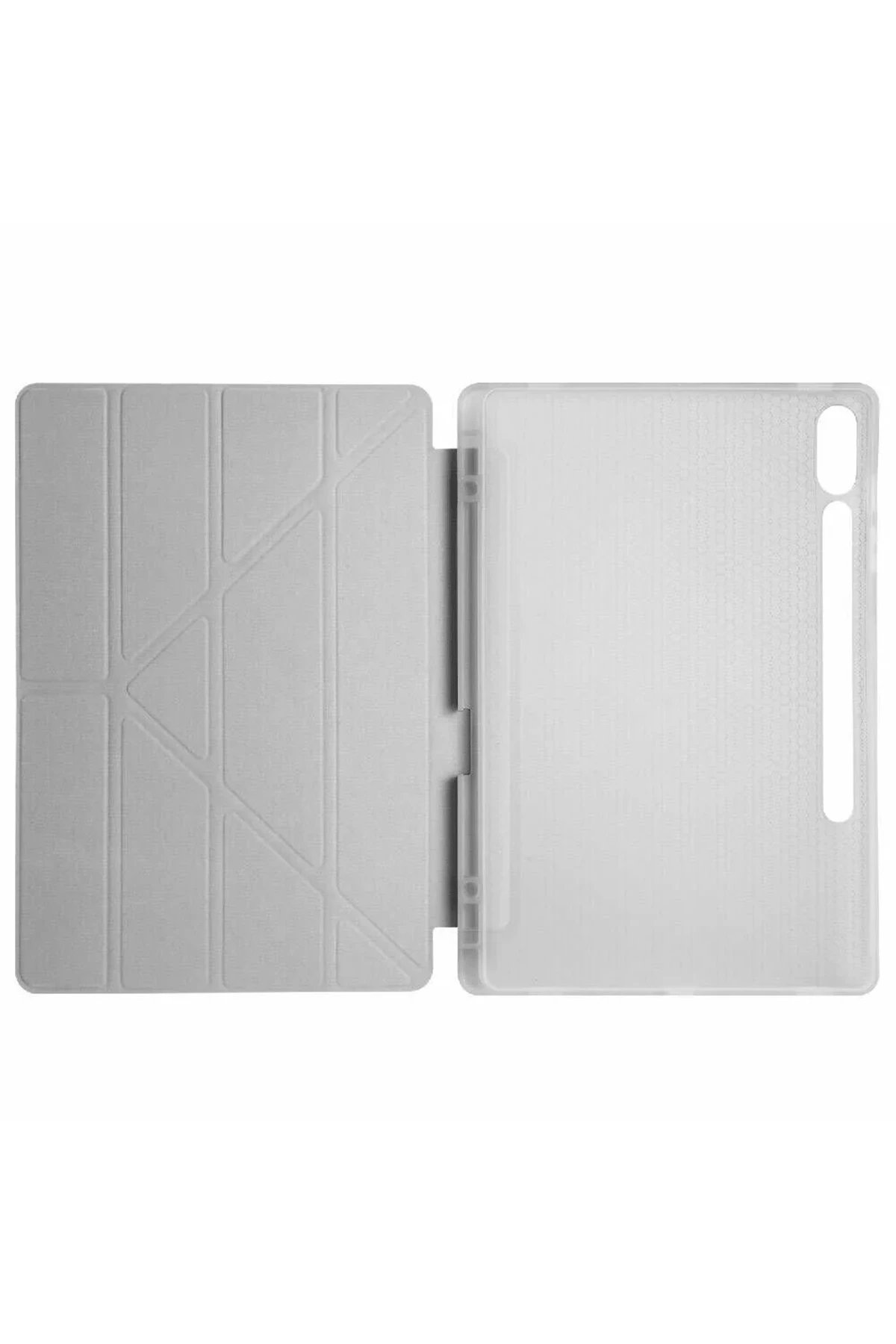 Newface Samsung Galaxy X510 Tab S9 FE 11 Kılıf Kalemlikli Mars Tablet Kılıfı - Gri