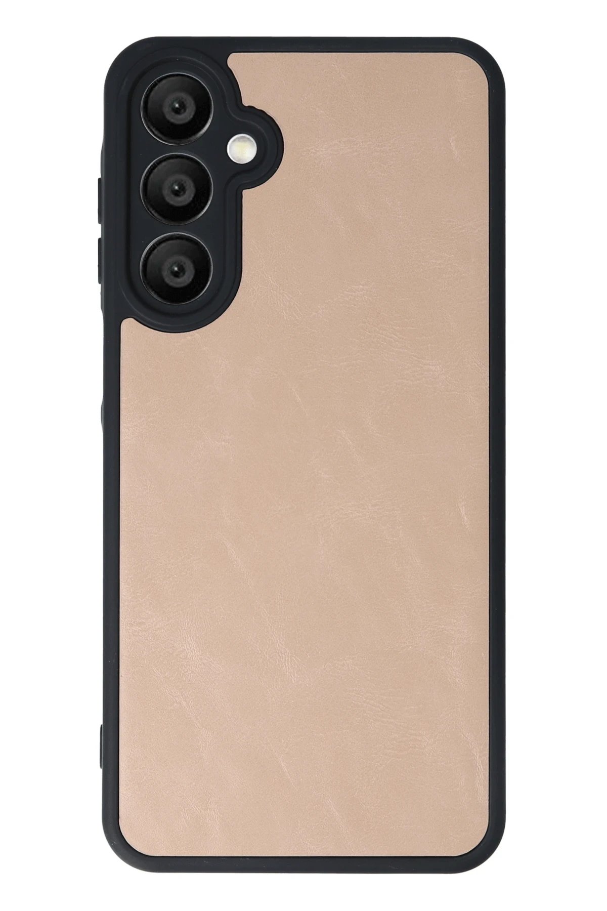 Newface Samsung Galaxy A16 5G Kılıf Aras Deri Kapak - Pudra