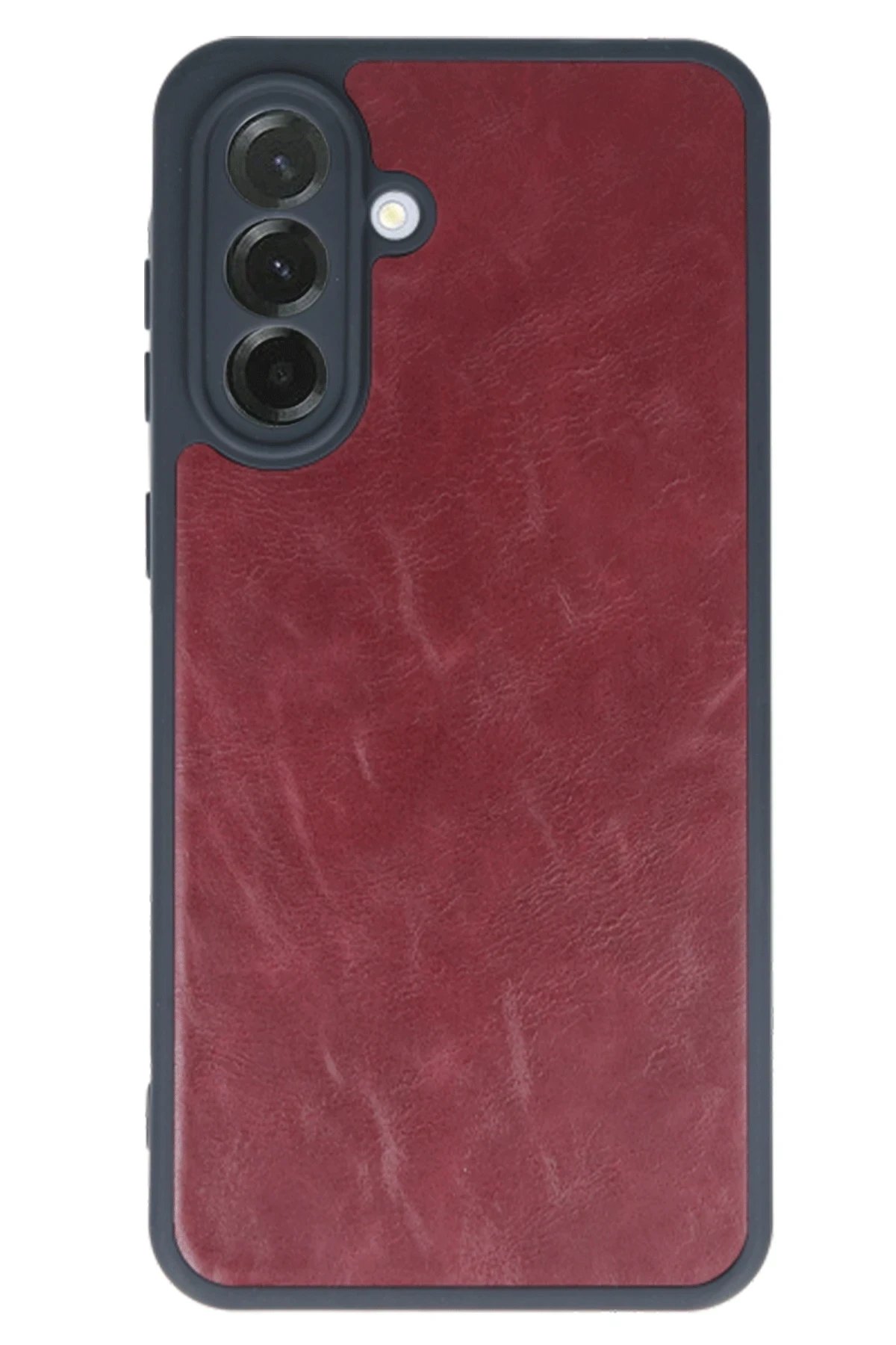 Newface Samsung Galaxy A35 5G Kılıf Aras Deri Kapak - Bordo